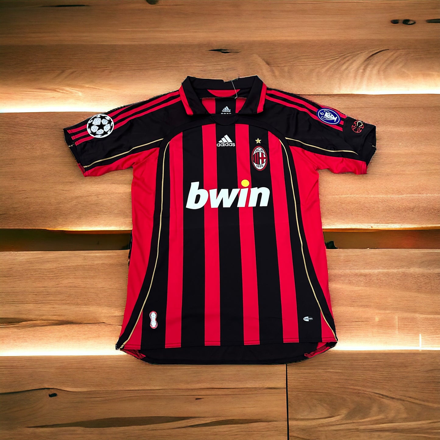 Milan Kaka 22 Retro 06-07 Home Soccer Jersey Home Red Black Men