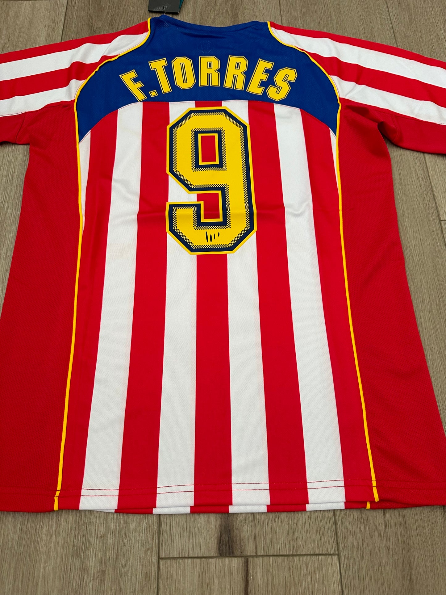 Fernando Torres Soccer Jersey Retro 04/05 Atletico Spider Man #9 Home retro Men