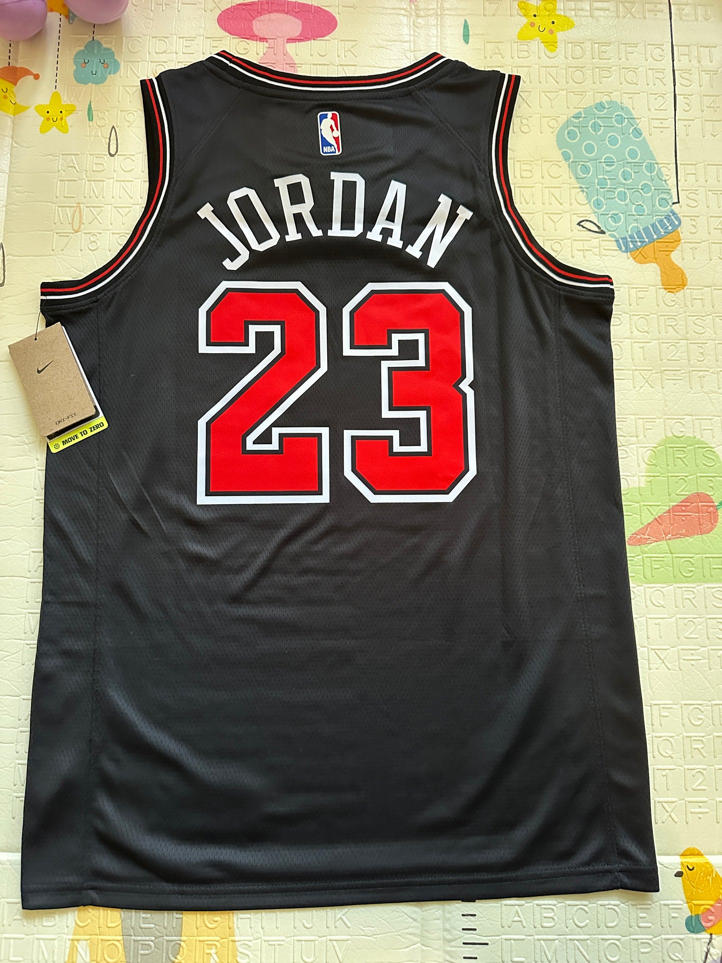 Chicago Bulls Michael Jordan #23 Retro Basketball Jersey Black Men Size