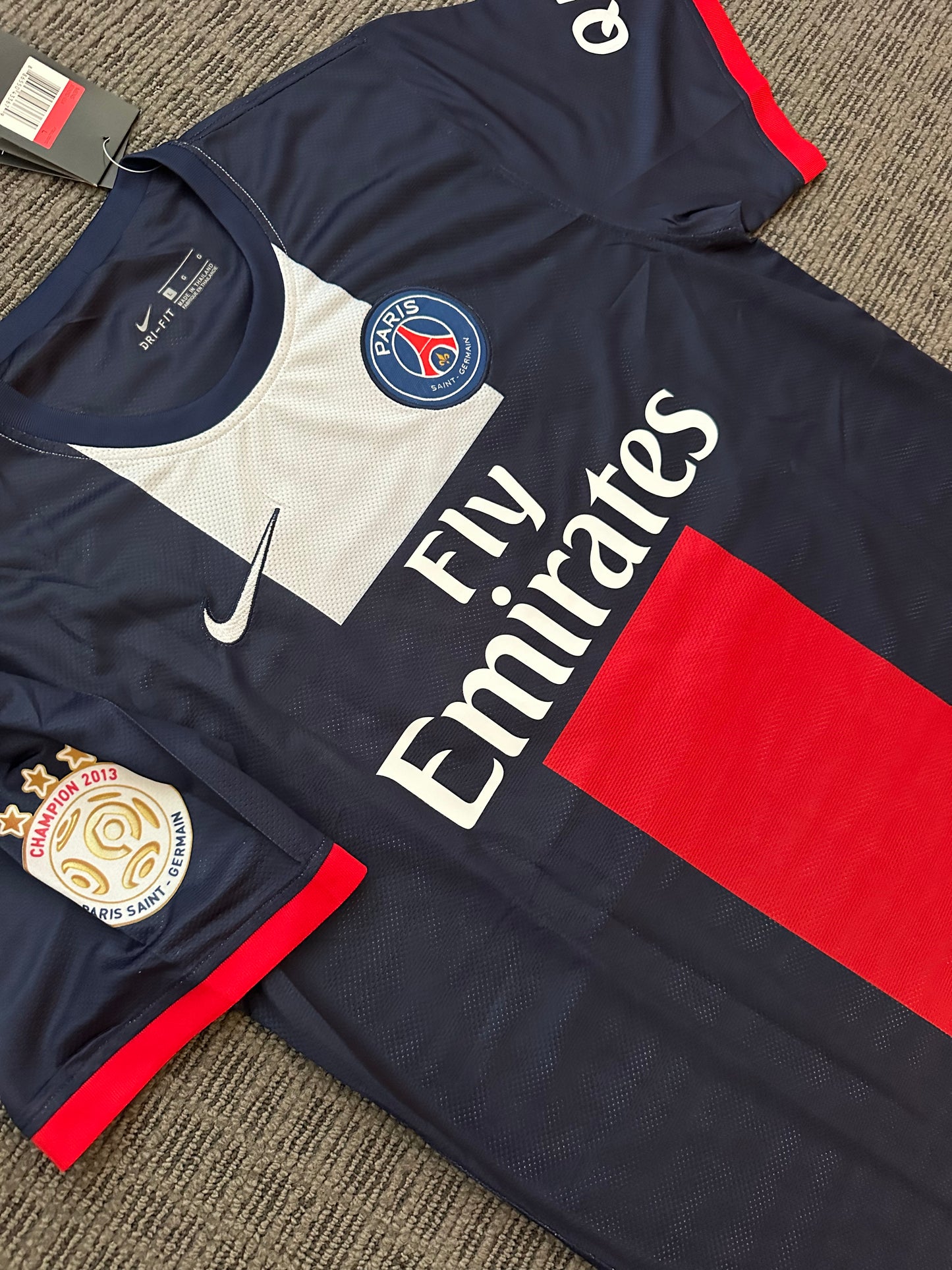 David Beckham #32 PSG Retro Soccer Jersey 13/14 Home Blue Men’s Shirt