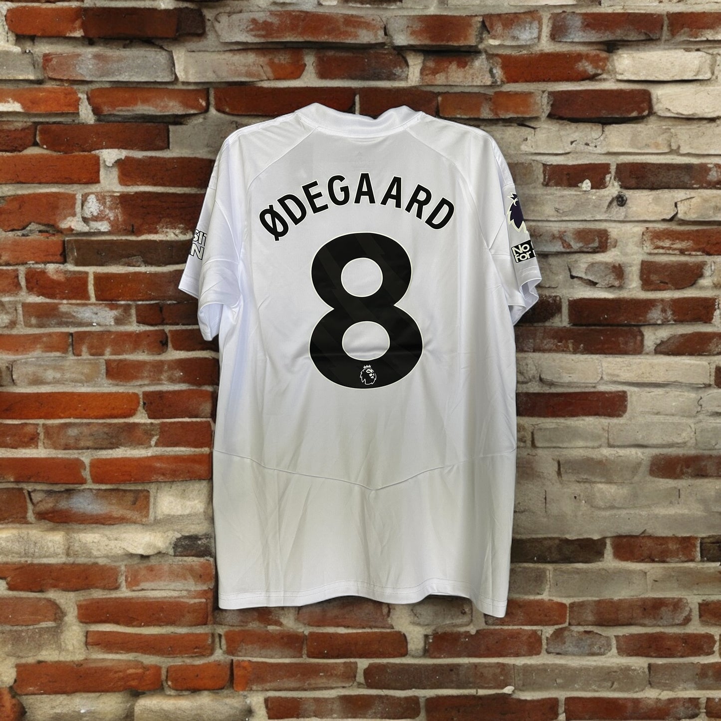 Arsenal Martin Odegaard #8 White Away Soccer Jersey 24/25 Men Size Shirt Club