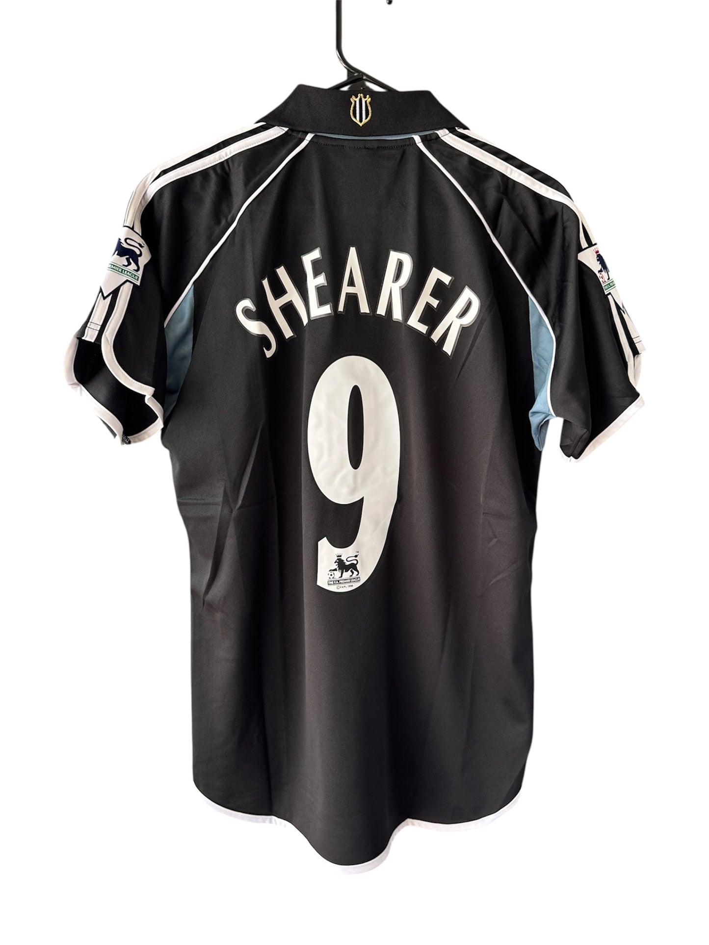 Newcastle Shearer #9 Black Away Jersey – Classic Vintage Kit
