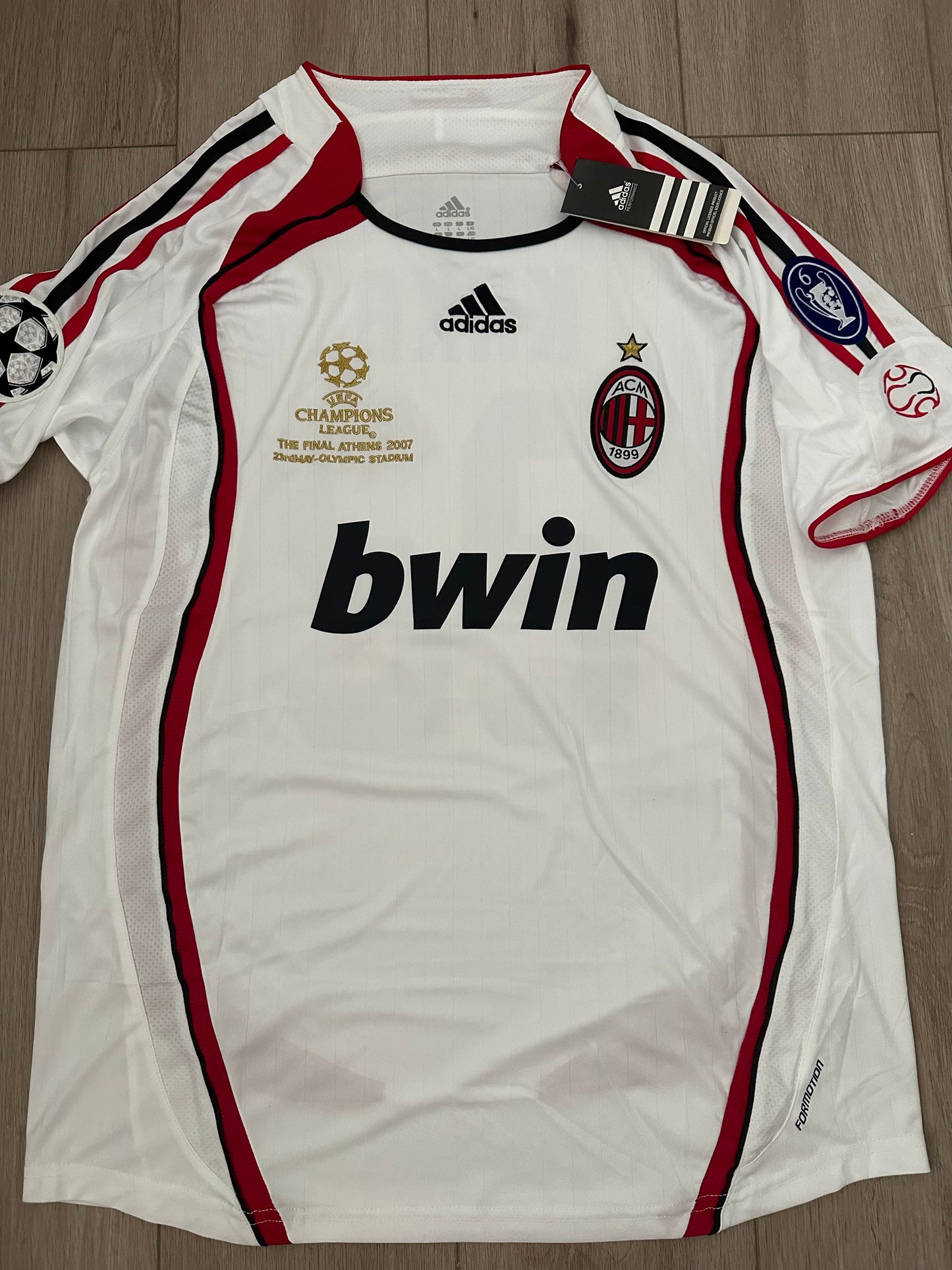 Milan Retro 2007 Ricardo Kaka #22 Soccer Jersey Final’s UCL White Men Shirt