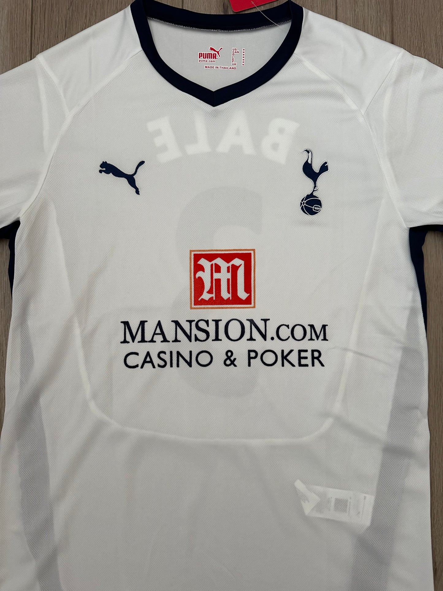 Tottenham Spurs 2008-09 Home Jersey Gareth Bale #3 White Retro Men’s Size