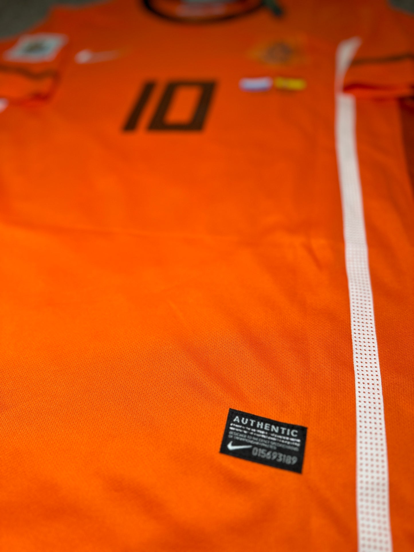 Nederland Wesley Sneijder Soccer Jersey 2010 FWC Final Orange Men’s Regular Size