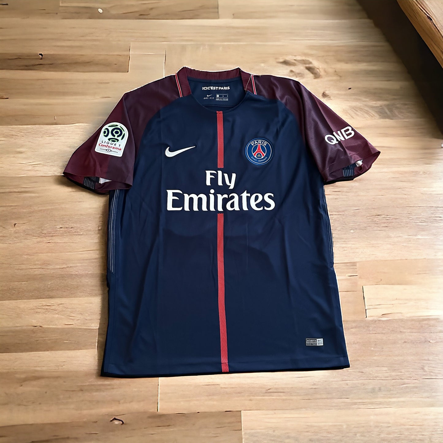 Neymar Jr Soccer Jersey PSG Home Blue 17-18 Football Shirt Retro Men #10 Shirt