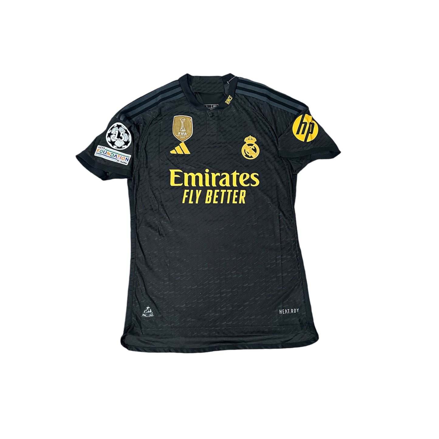 Real Madrid Toni Kroos #8 Soccer Jersey Black Away 2023/24 UCL Men Shirt Size