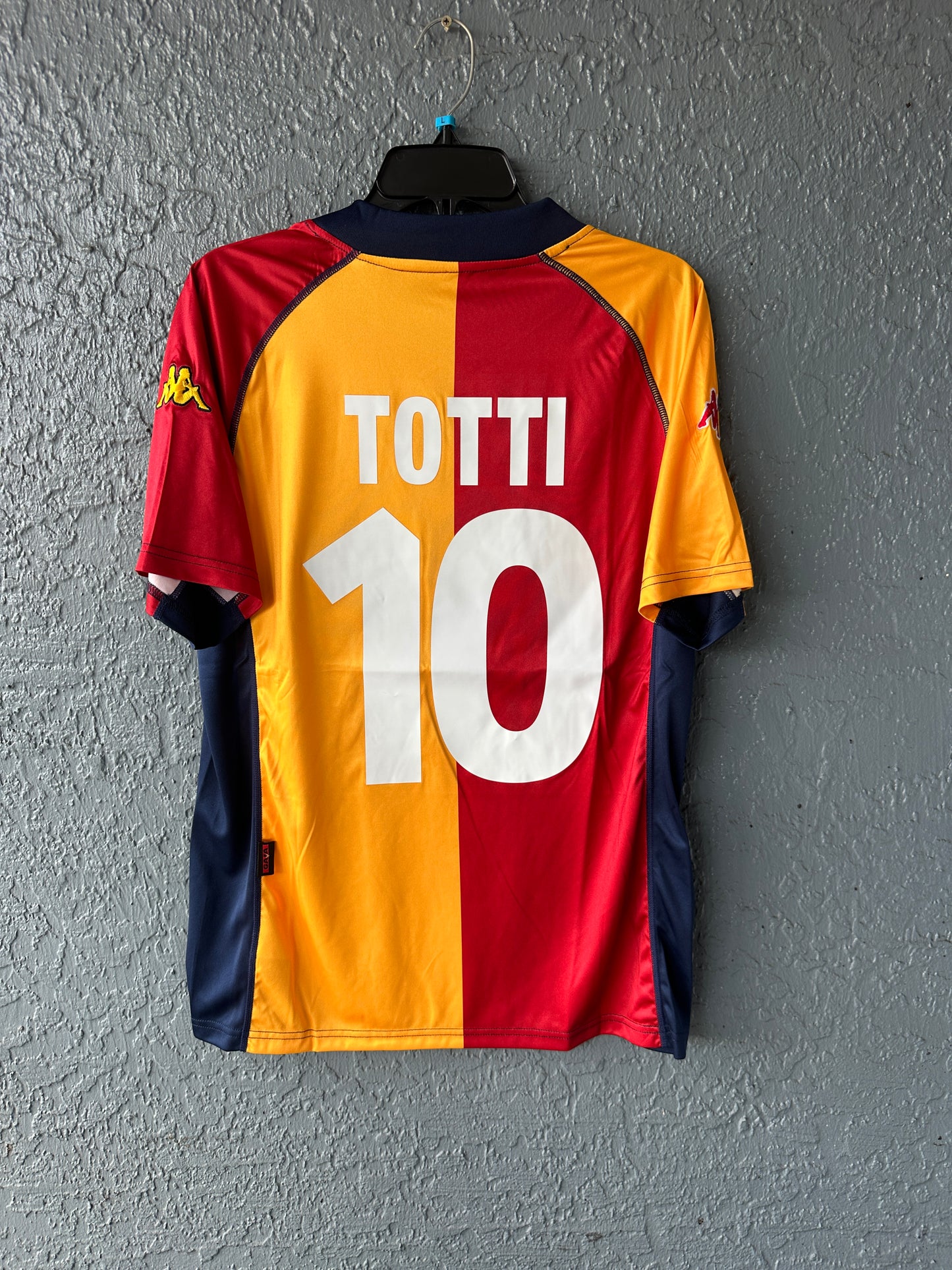 Roma Francesco Totti Retro Soccer Jersey Orange Men