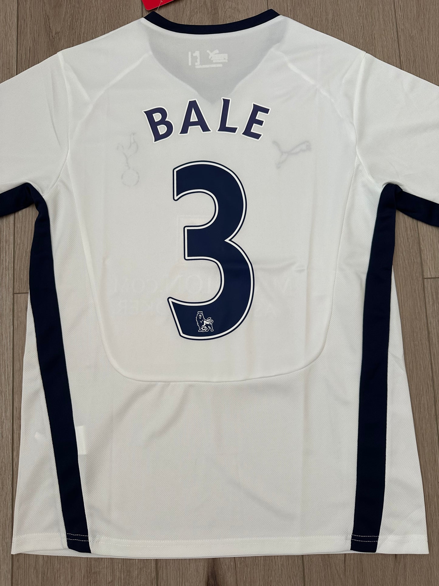 Tottenham Spurs 2008-09 Home Jersey Gareth Bale #3 White Retro Men’s Size