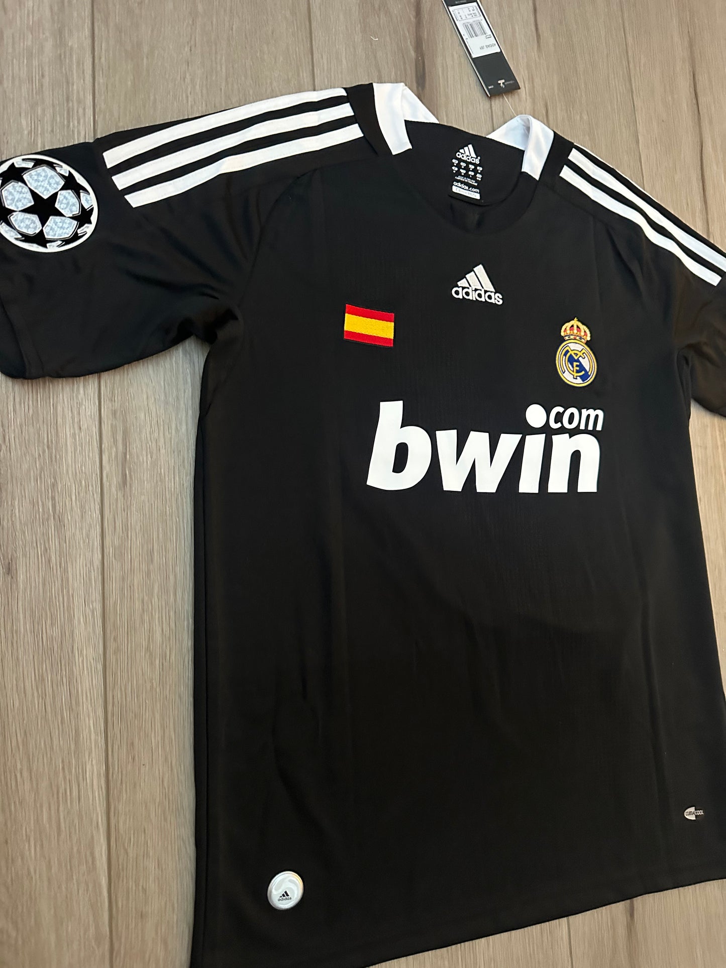 Real Madrid Retro 2010 Cristiano Ronaldo #9 Away Black Regular men’s size Shirt