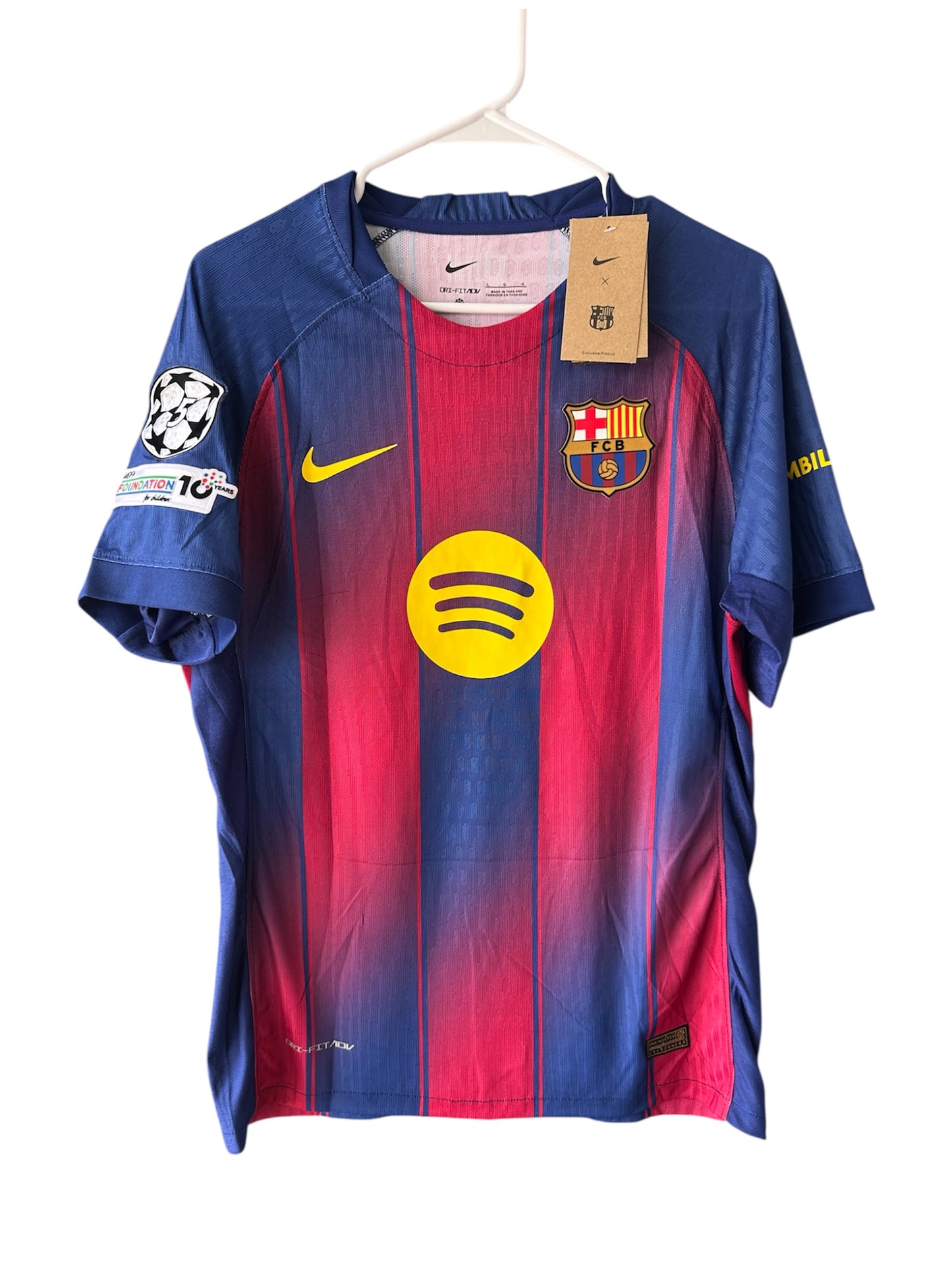 Barcelona Lamine Yamal 2025/26 Home Jersey Player Version