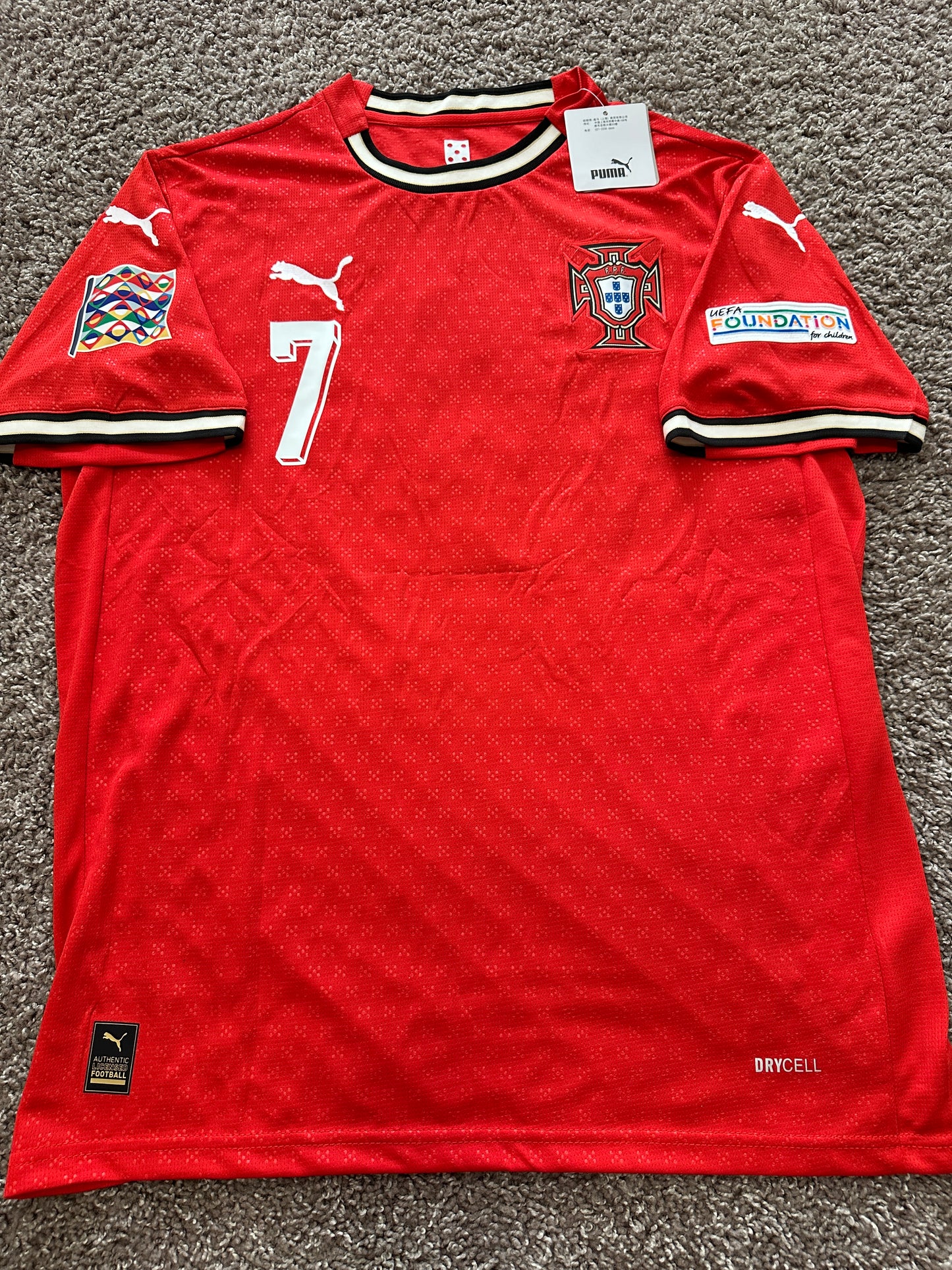 Portugal Cristiano Ronaldo 2025 Jersey Puma Edition Red Men Size