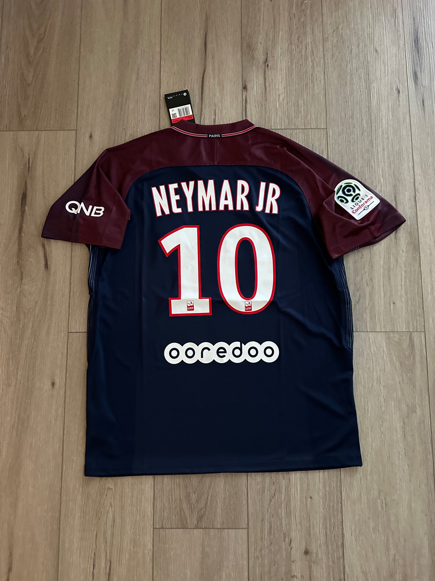 Neymar Jr Soccer Jersey PSG Home Blue 17-18 Football Shirt Retro Men #10 Shirt