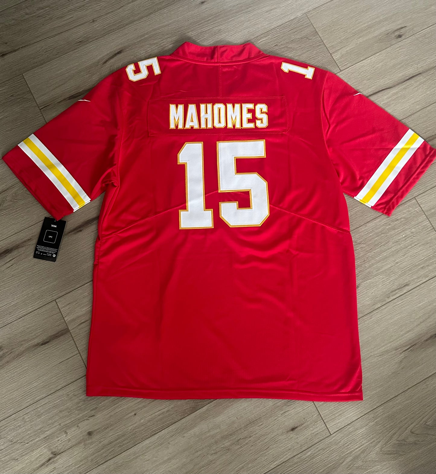 Kansas City Chiefs Patrick Mahomes Red American Football Jersey Men Plus Size