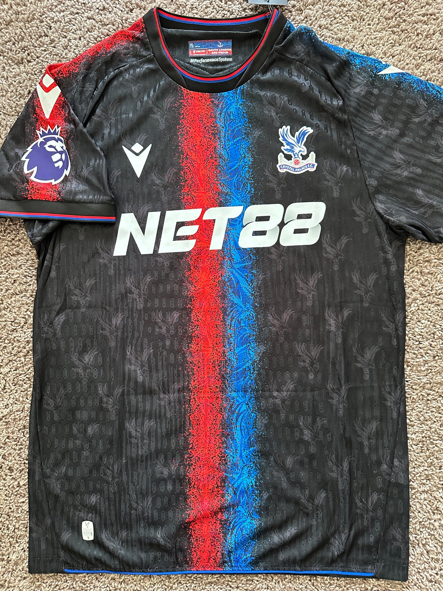 Crystal Palace 24/25 Away Black Soccer Jersey Eze #10 Player Version Premier