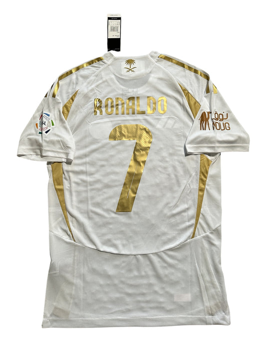 Al-Nassr Cristiano Ronaldo Soccer Jersey White #7 shirt 24/25 Men