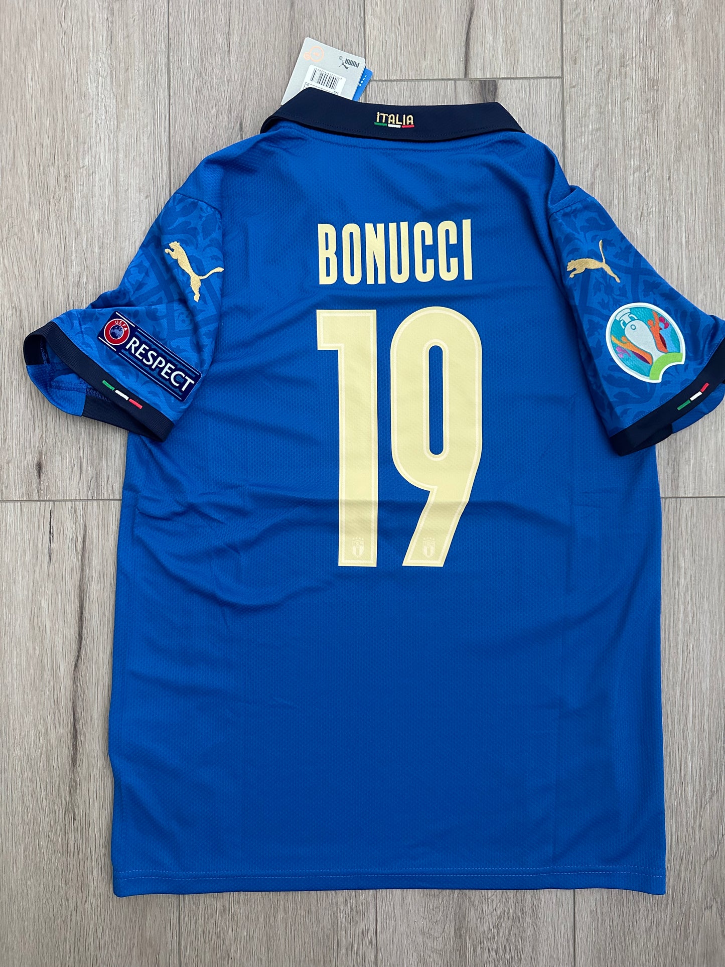 Italy Leonardo Bonucci #19 Soccer Jersey Final Euro 2021 Regular Size men Team