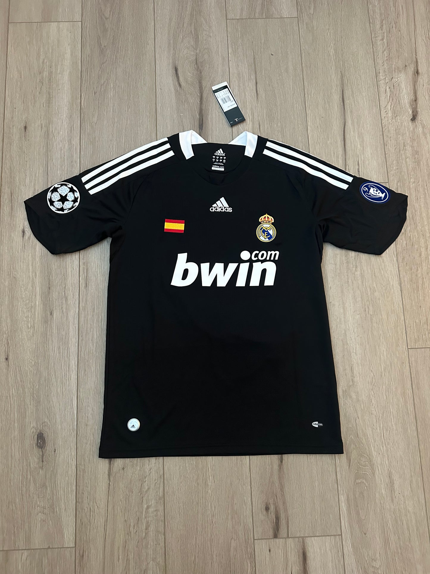 Real Madrid Retro 2010 Cristiano Ronaldo #9 Away Black Regular men’s size Shirt