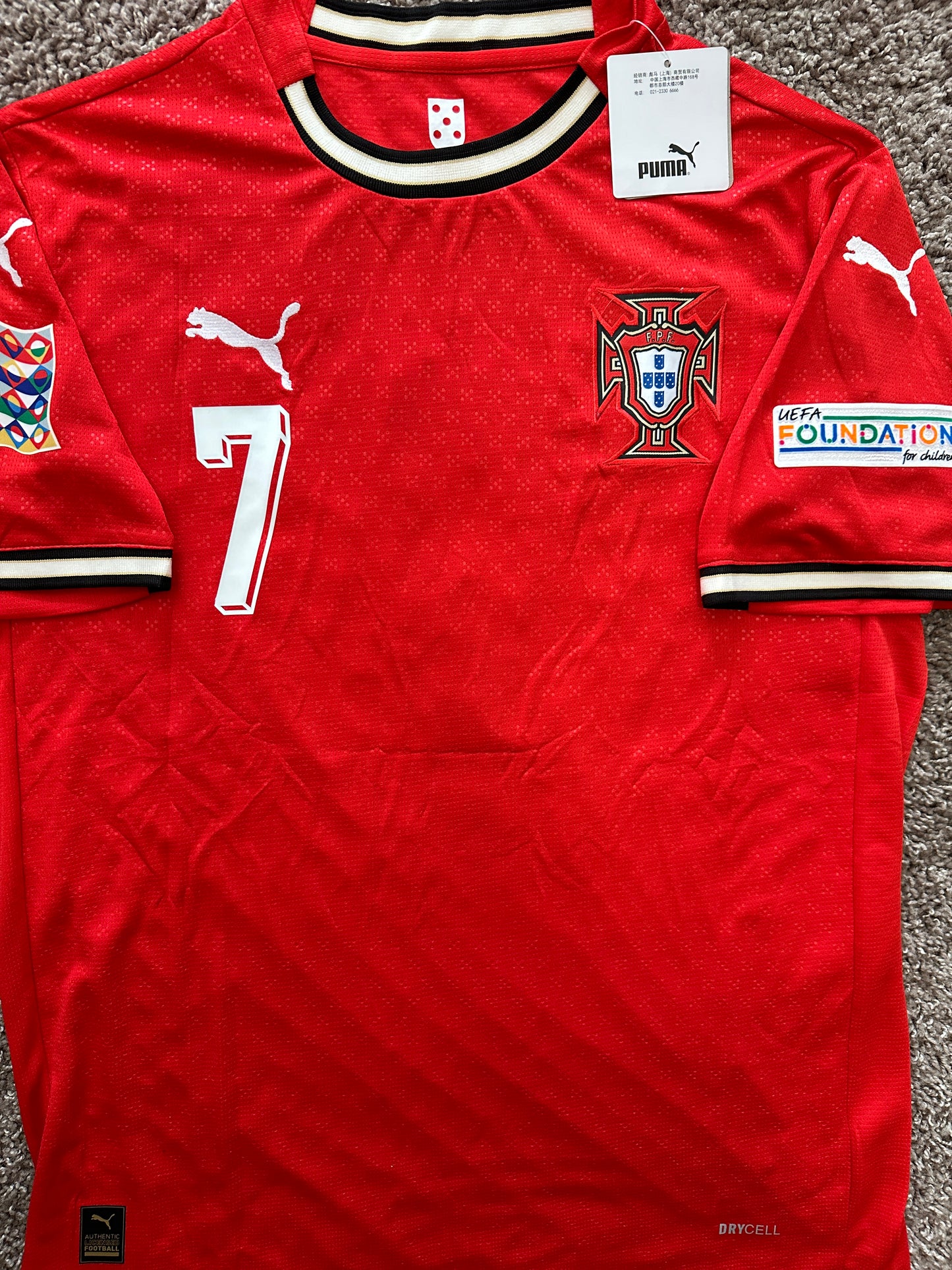 Portugal Cristiano Ronaldo 2025 Jersey Puma Edition Red Men Size