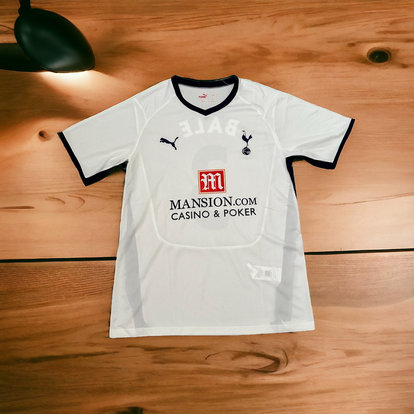 Tottenham Spurs 2008-09 Home Jersey Gareth Bale #3 White Retro Men’s Size
