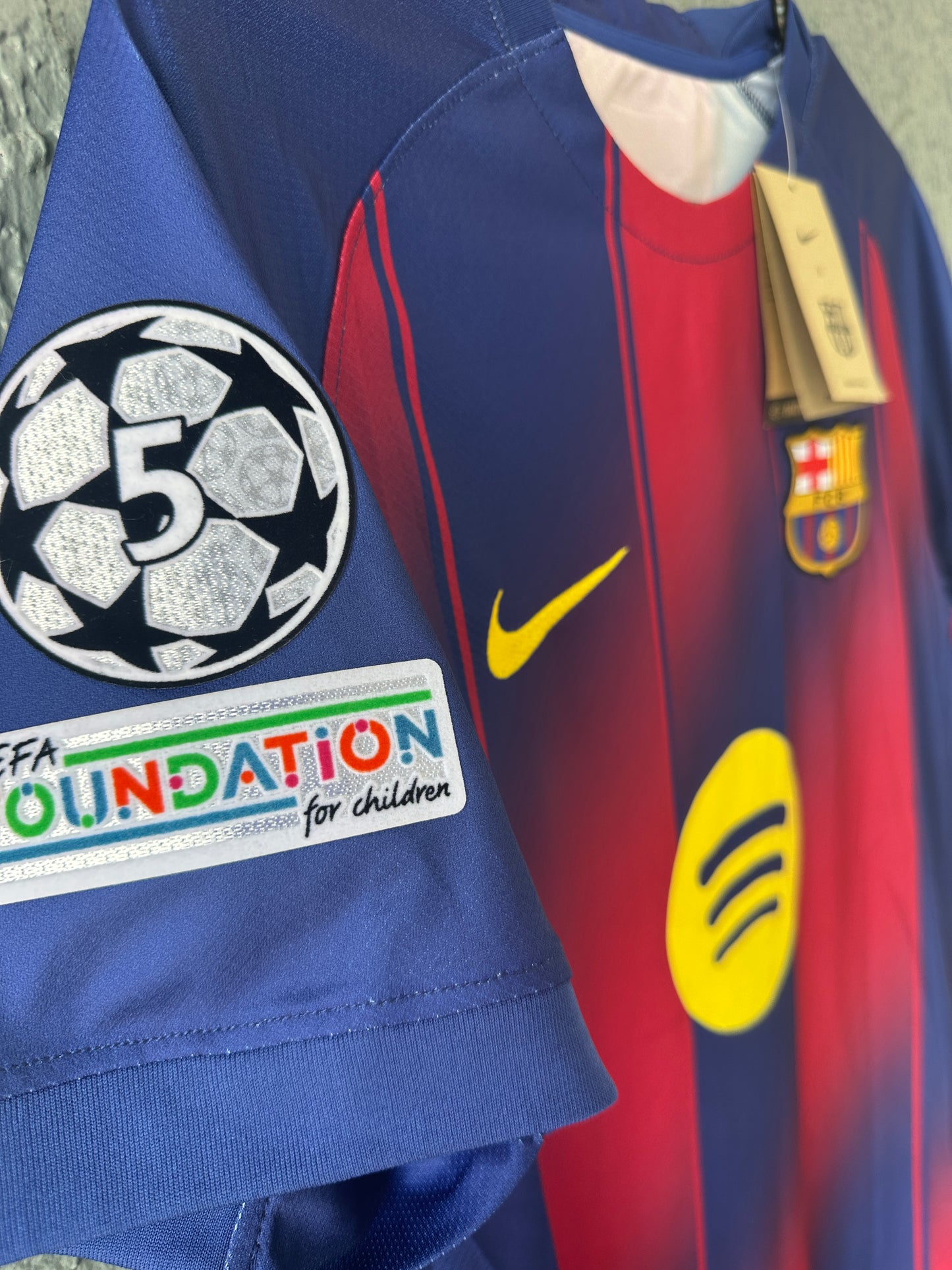 Barcelona Raphinha #11 Home Soccer Jersey 2025/26 Men Size Red Blue Shirt