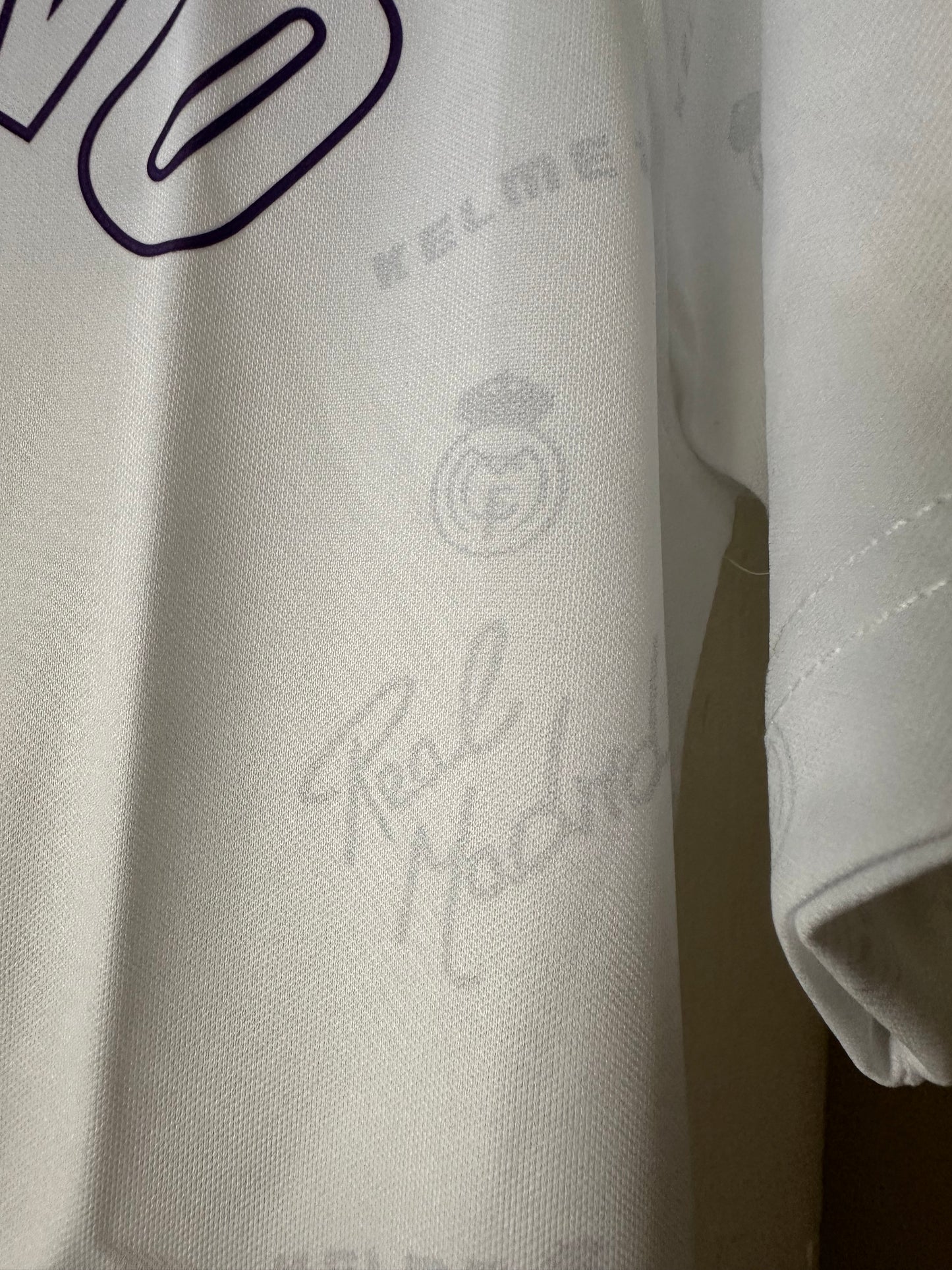 Real Madrid Ivan Zamorano #9 Retro Soccer Jersey Home white 1999 Men Size