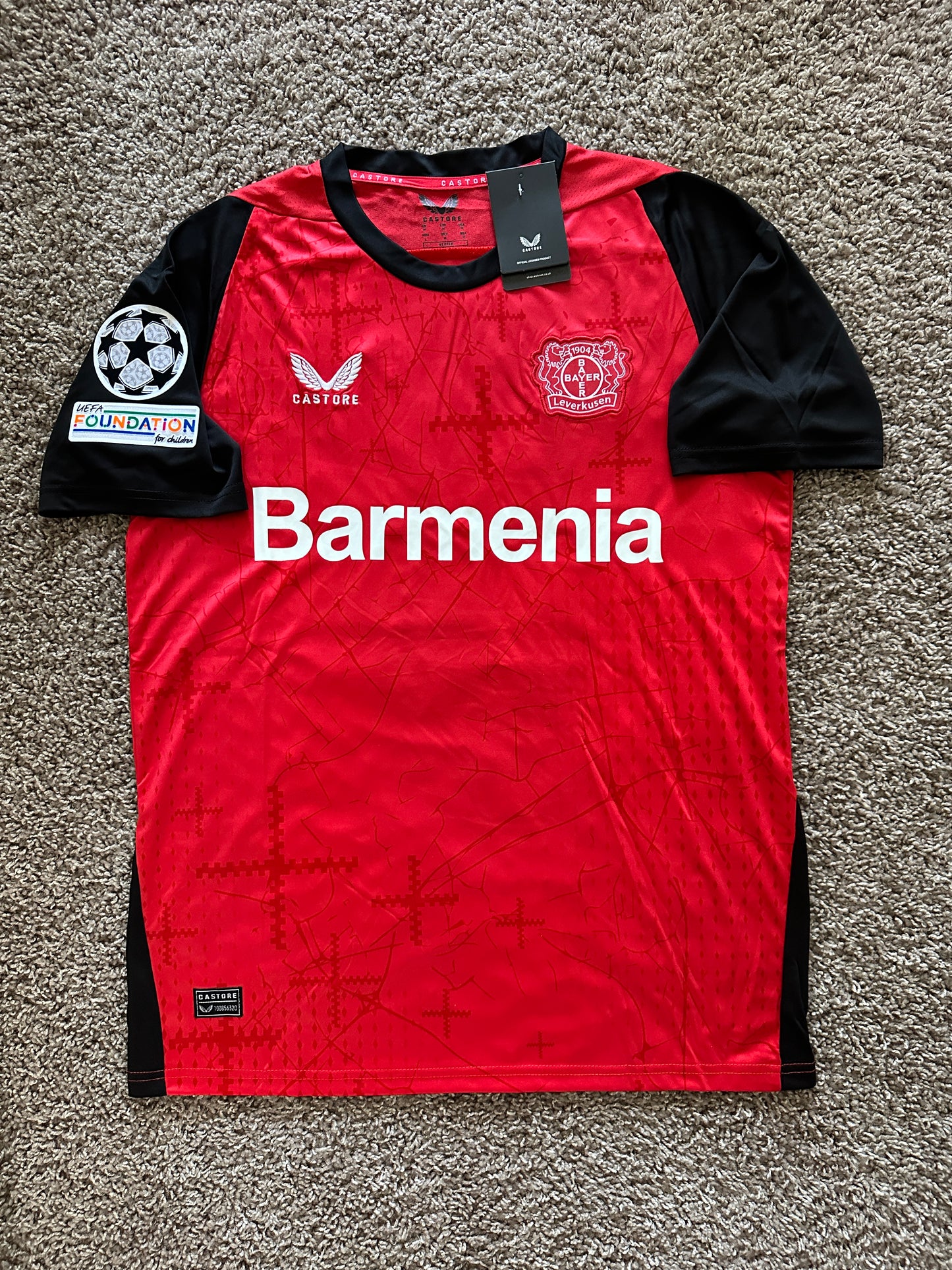 Bayern Leverkusen Florian Wirtz #10 Soccer Jersey 2024/25 Home Red Men Fan Shirt