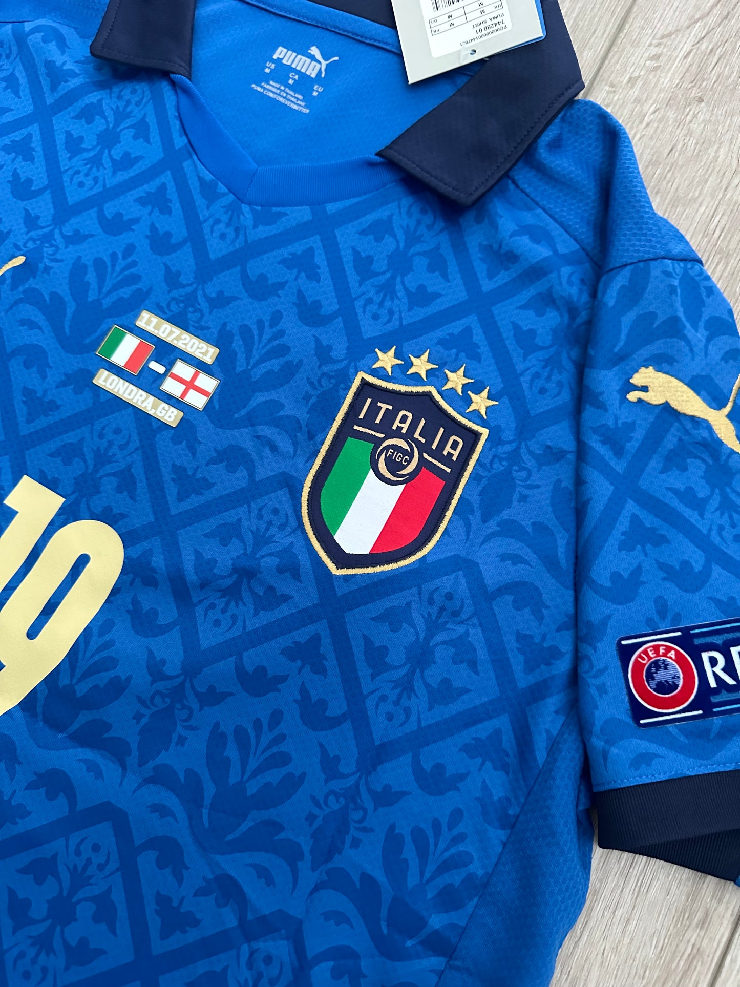 Italy Leonardo Bonucci #19 Soccer Jersey Final Euro 2021 Regular Size men Team