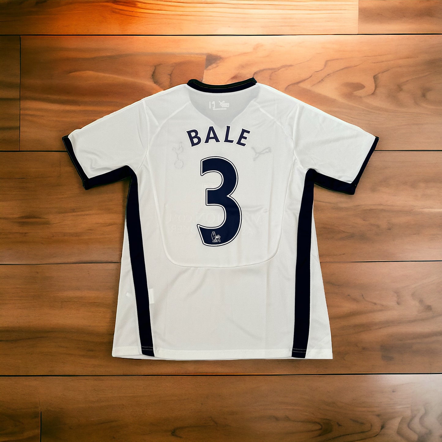 Tottenham Spurs 2008-09 Home Jersey Gareth Bale #3 White Retro Men’s Size