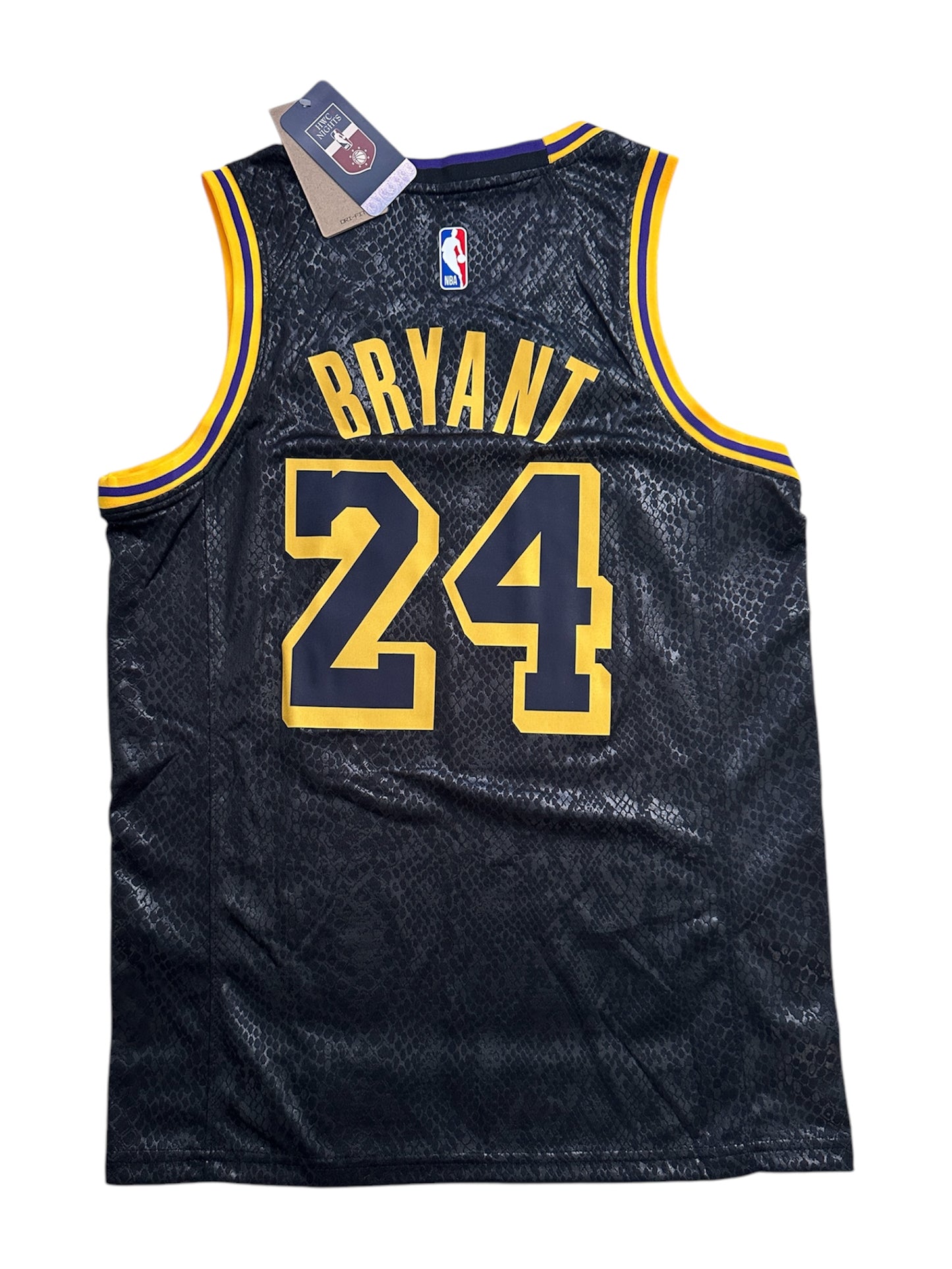 Kobe Bryant #24 Los Angeles Lakers Black Gold Basketball Jersey Men’s Size Shirt