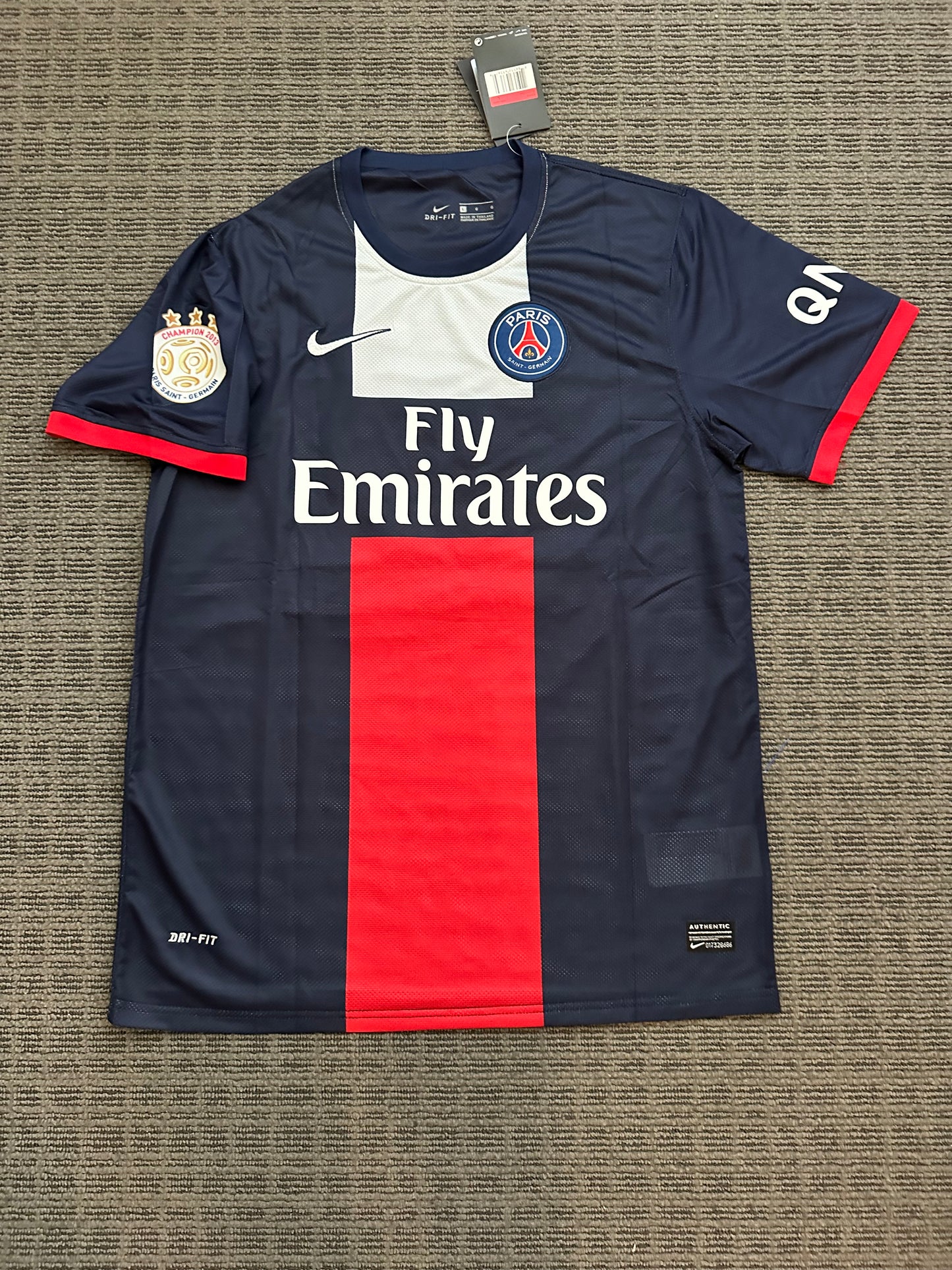 David Beckham #32 PSG Retro Soccer Jersey 13/14 Home Blue Men’s Shirt