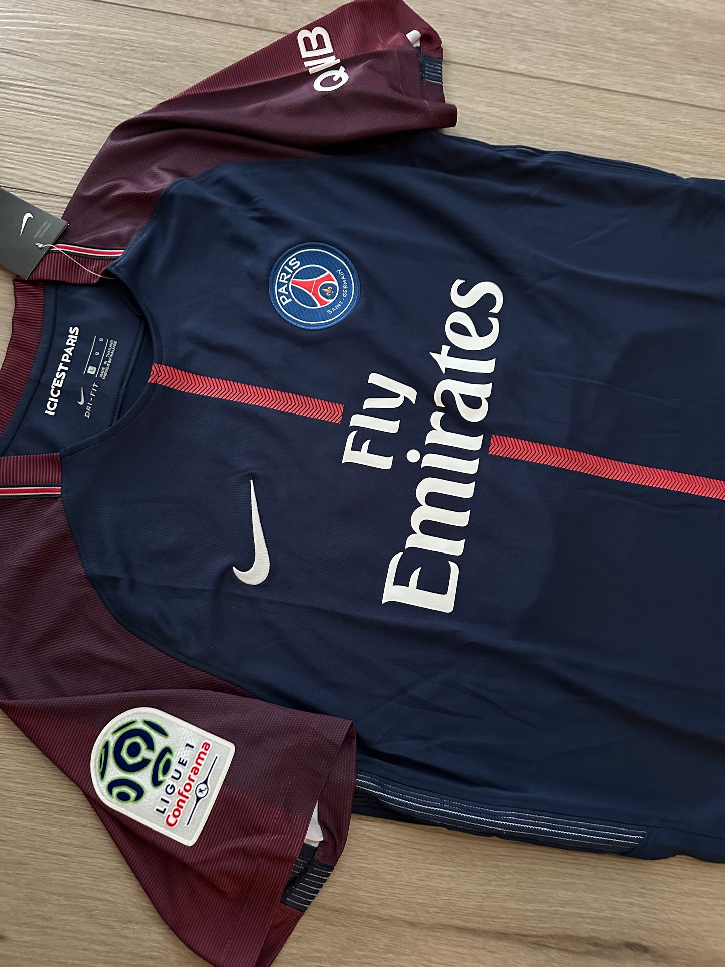 Neymar Jr Soccer Jersey PSG Home Blue 17-18 Football Shirt Retro Men #10 Shirt