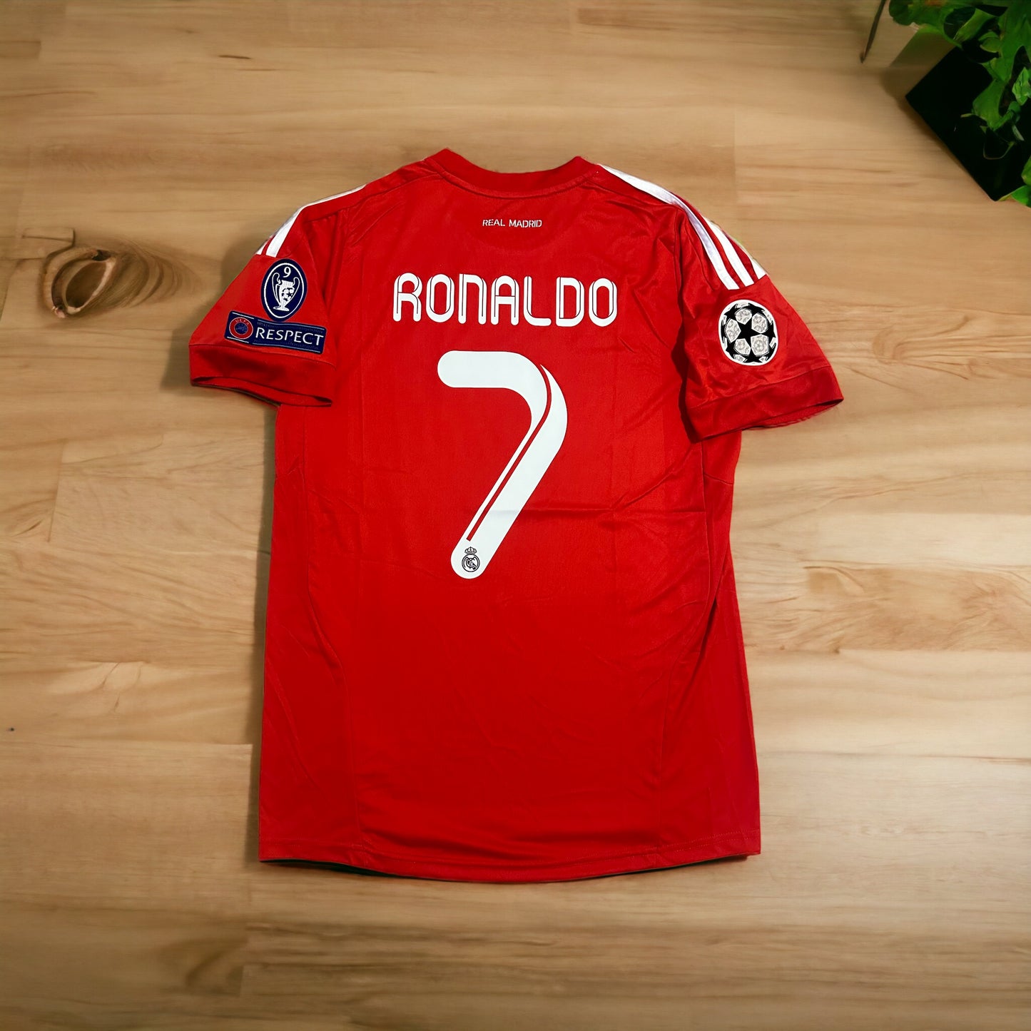 Real Madrid Cristiano Ronaldo Retro 11/12 Away Red UCL Regular Men size Shirt