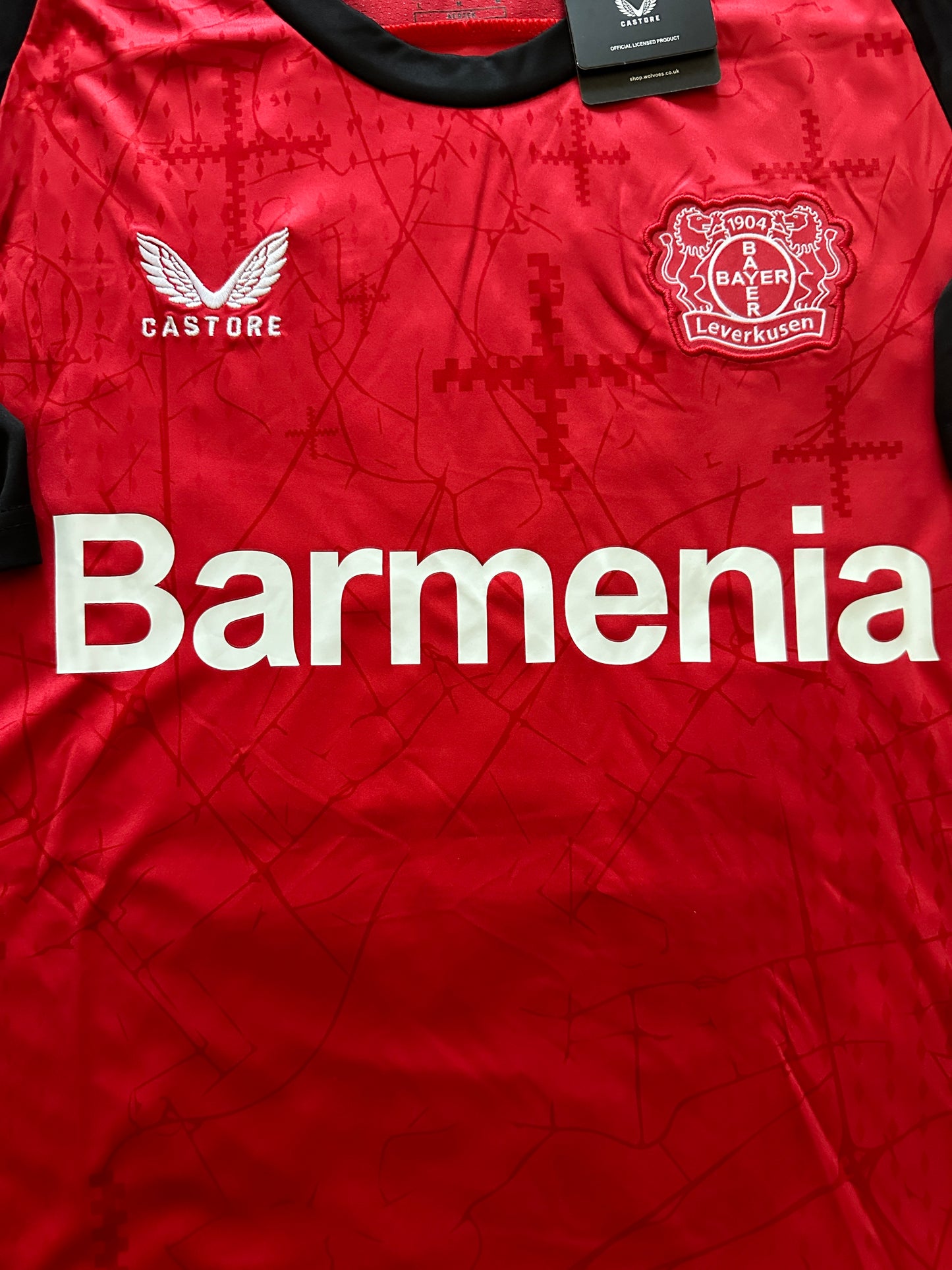 Bayern Leverkusen Florian Wirtz #10 Soccer Jersey 2024/25 Home Red Men Fan Shirt