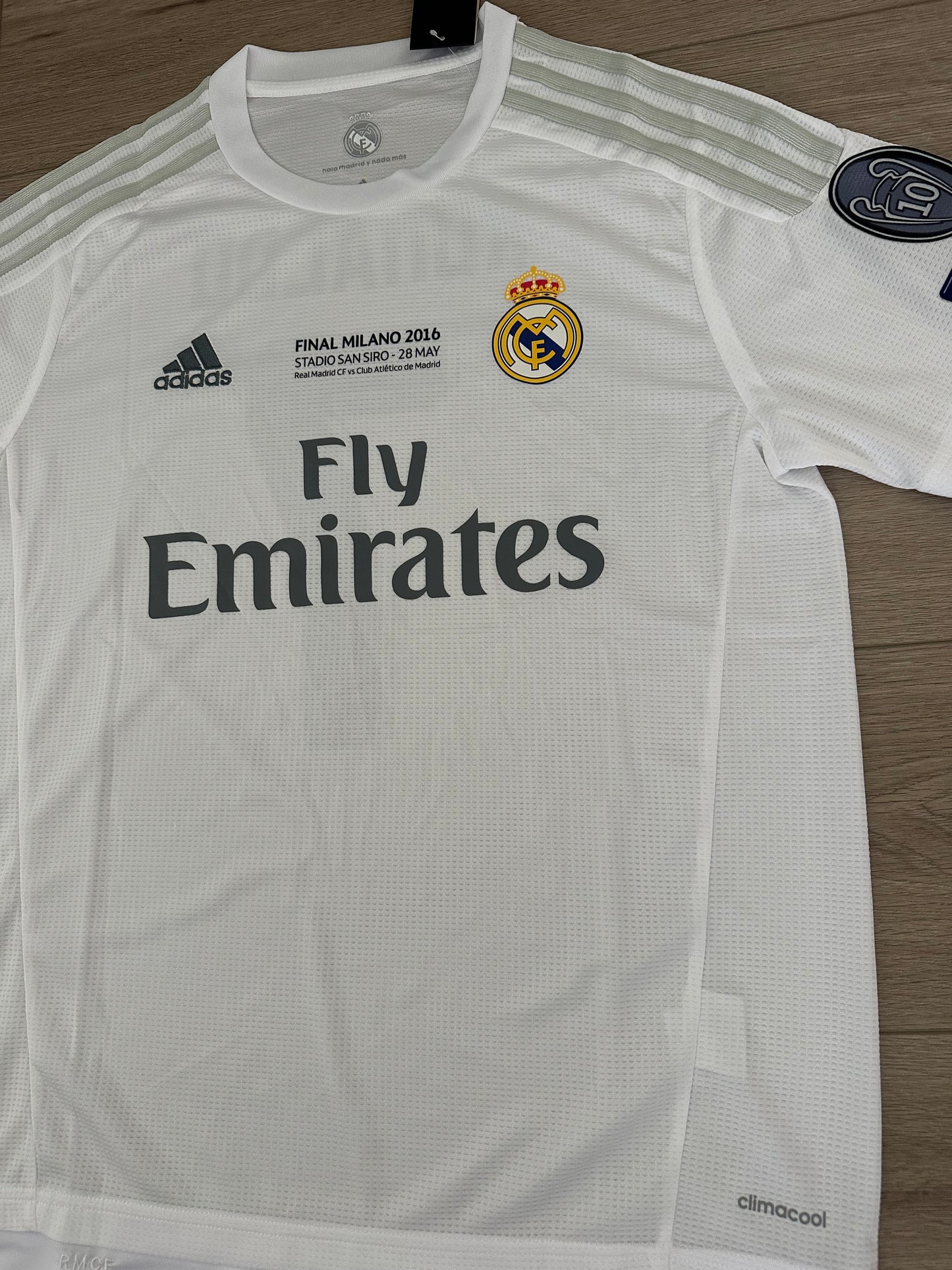 Real Madrid Cristiano Ronaldo Soccer Jersey 2016 Final UCL Home #7 Men Size