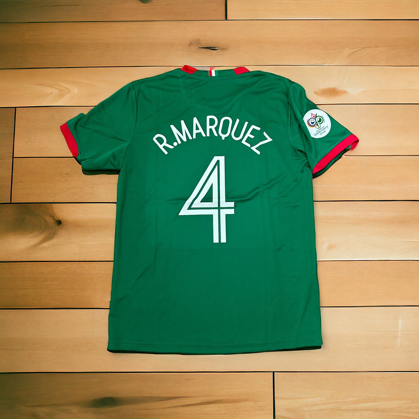 Mexico 2006 FWC Rafael Marquez 4 Retro Soccer Jersey Green Home Men’s Size Shirt