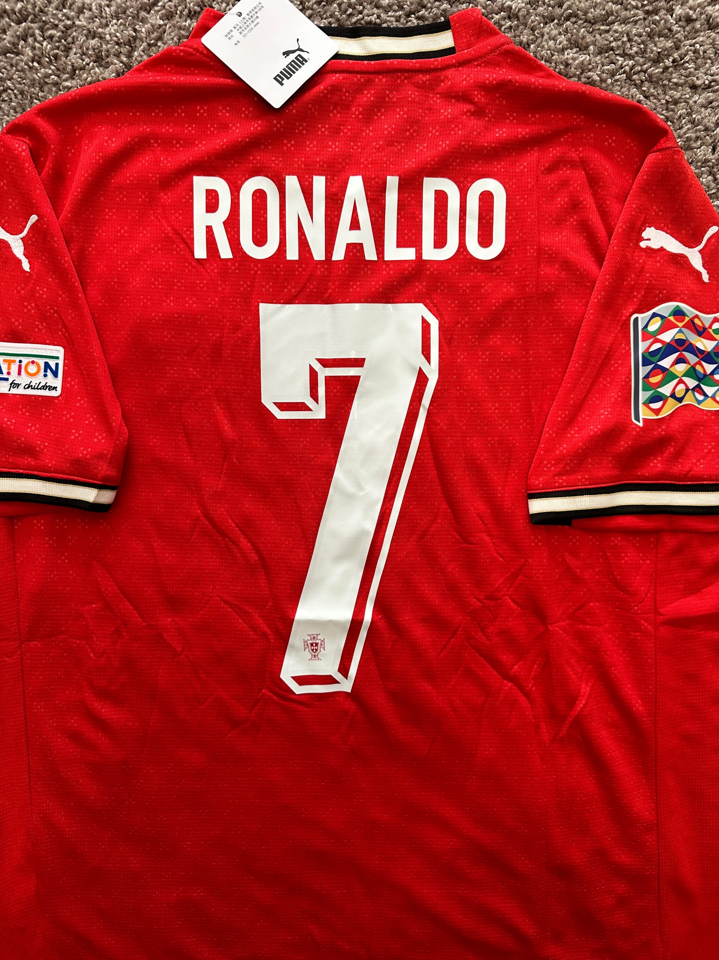 Portugal Cristiano Ronaldo 2025 Jersey Puma Edition Red Men Size
