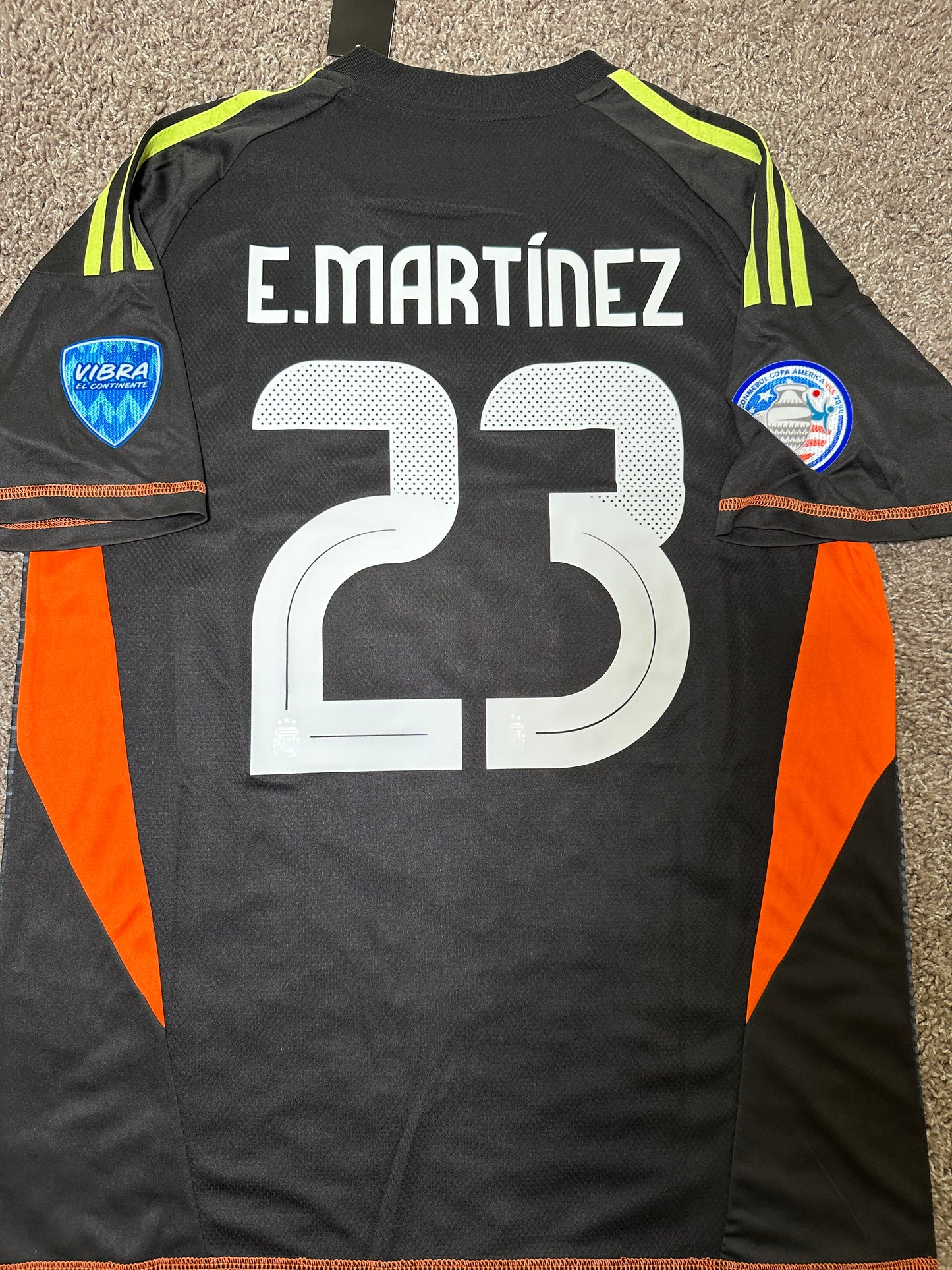 Argentina 2024 Dibu Martinez #23 Jersey Final America Cup Green Men size