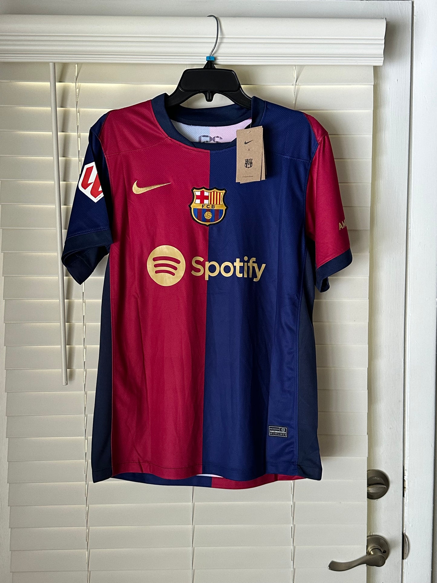 Barcelona Frenkie De Jong #21 Soccer Jersey 2024/25 Home Blaugrana Men Size