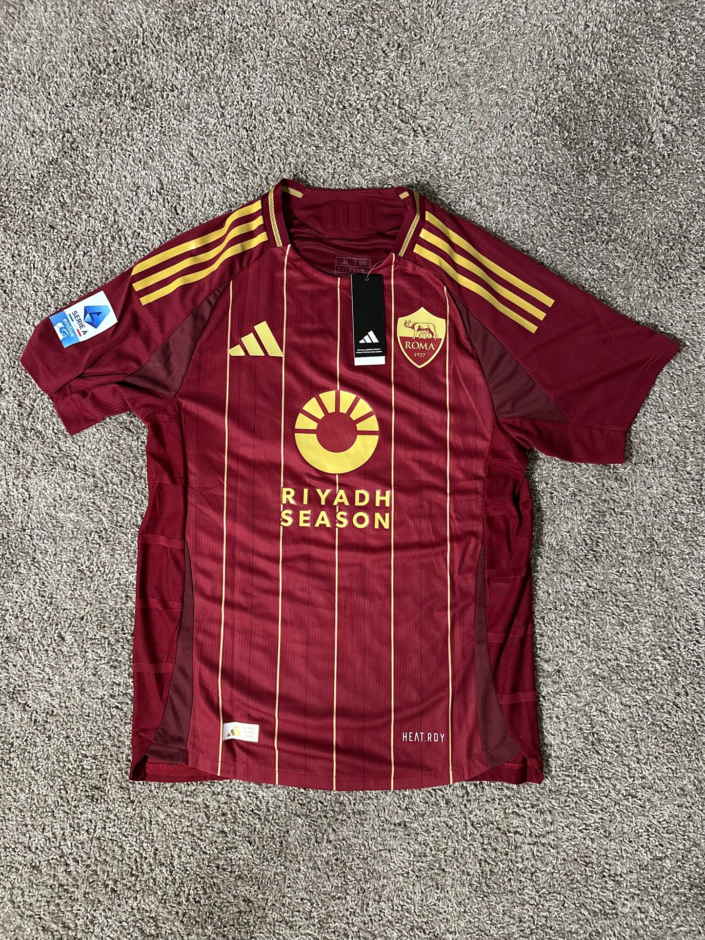 Roma Paulo Dybala #21 Soccer Jersey 2024/25 Home Red Calcio Men Shirt Size Club