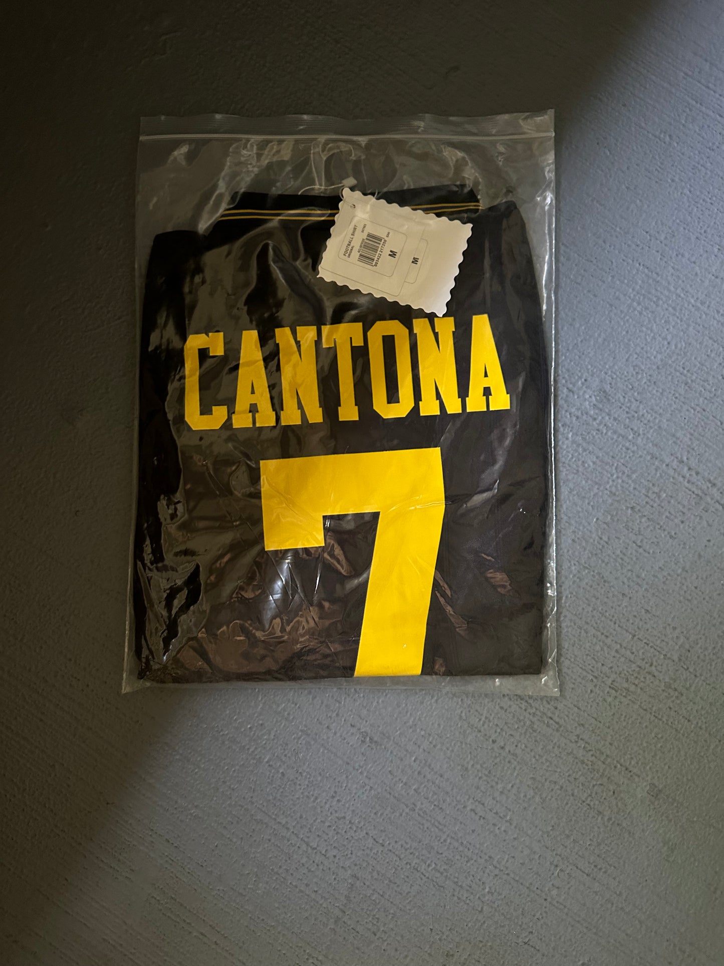Manchester United Eric Cantona #7 Away Black Retro Soccer Jersey 93/95 Men Size