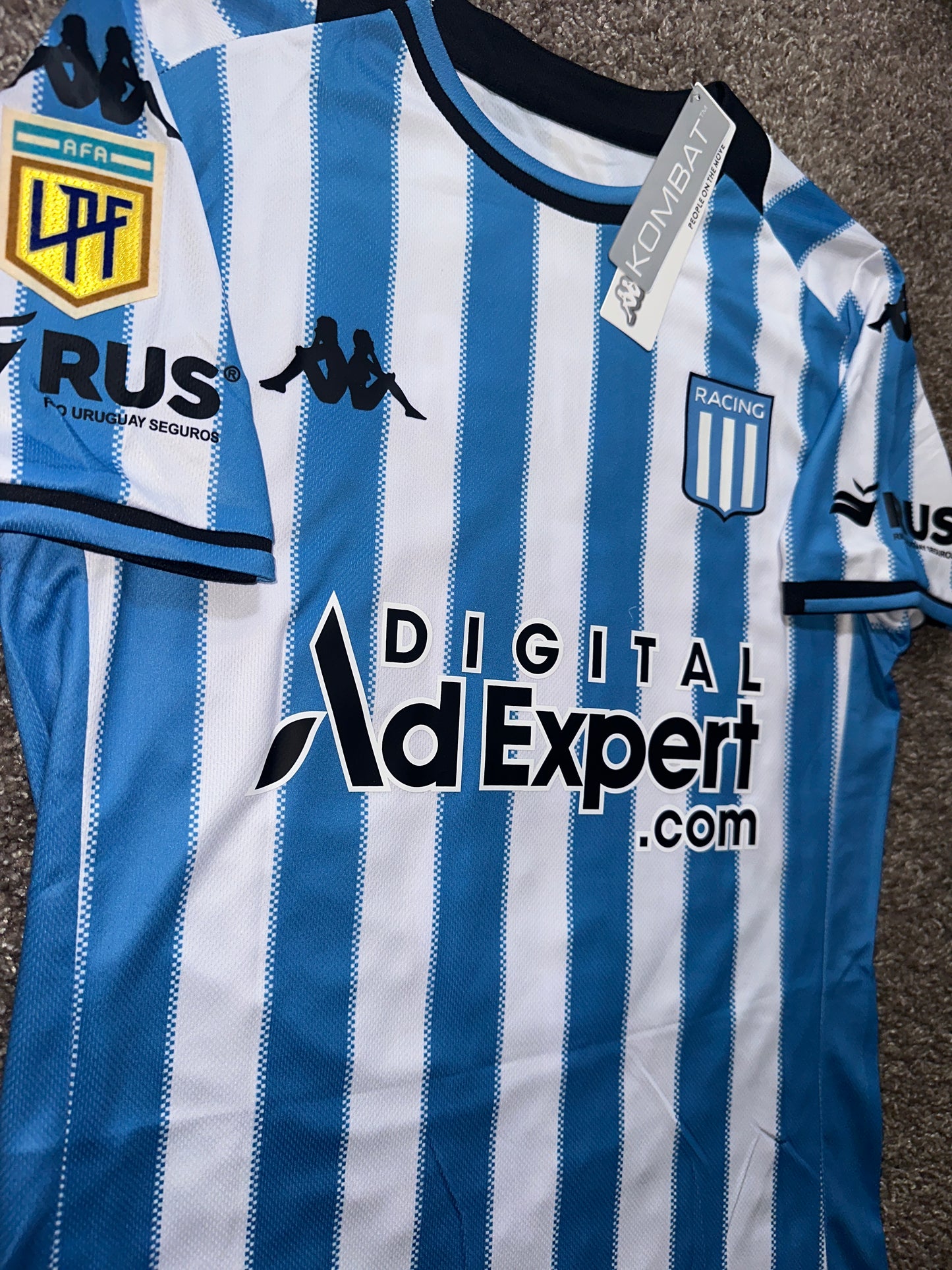 Racing Quintero Jersey Home Blue #8 Player Version Men size