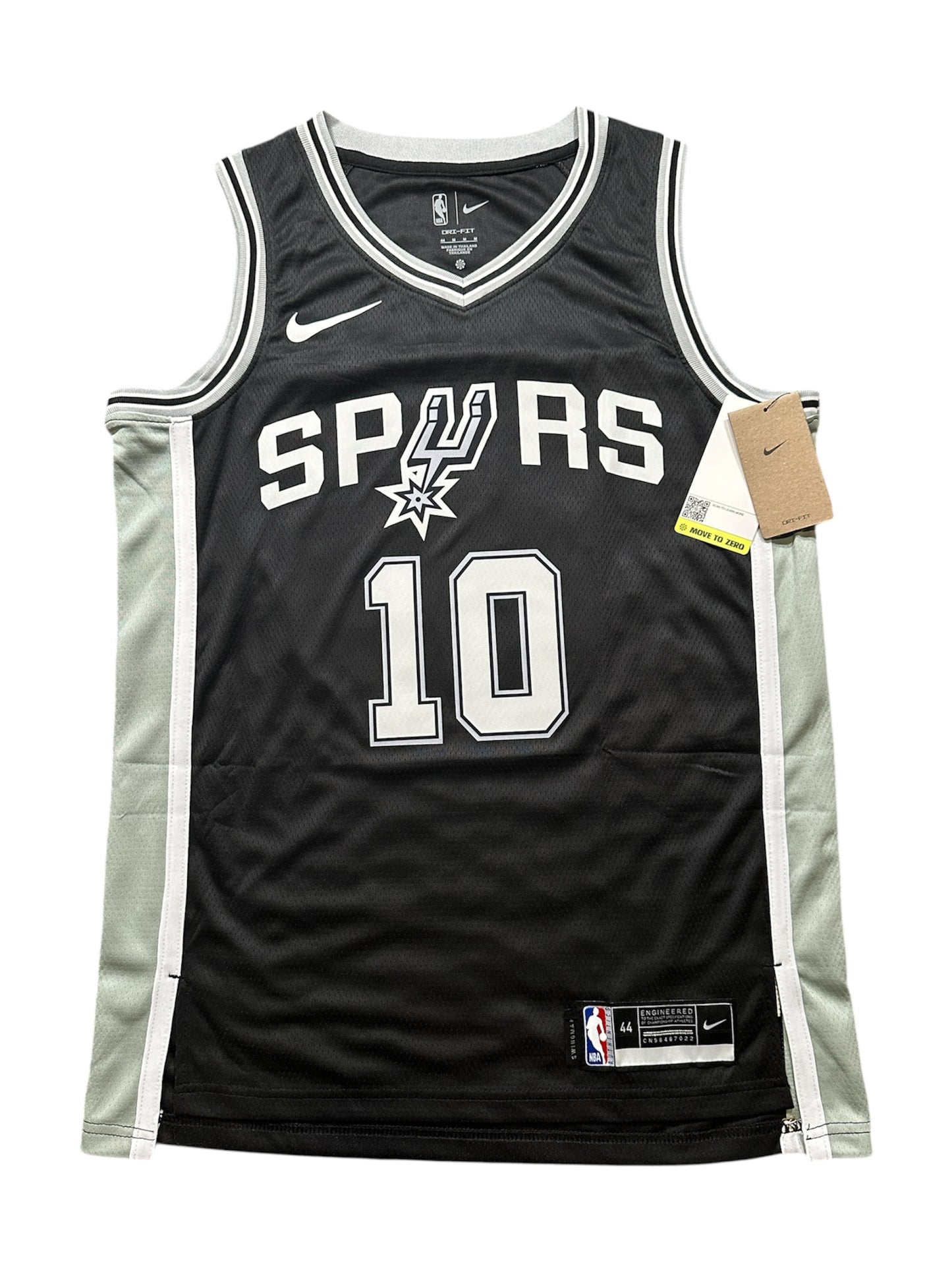San Antonio Spurs Jersey DeRozan #10 Black Basketball Men’s