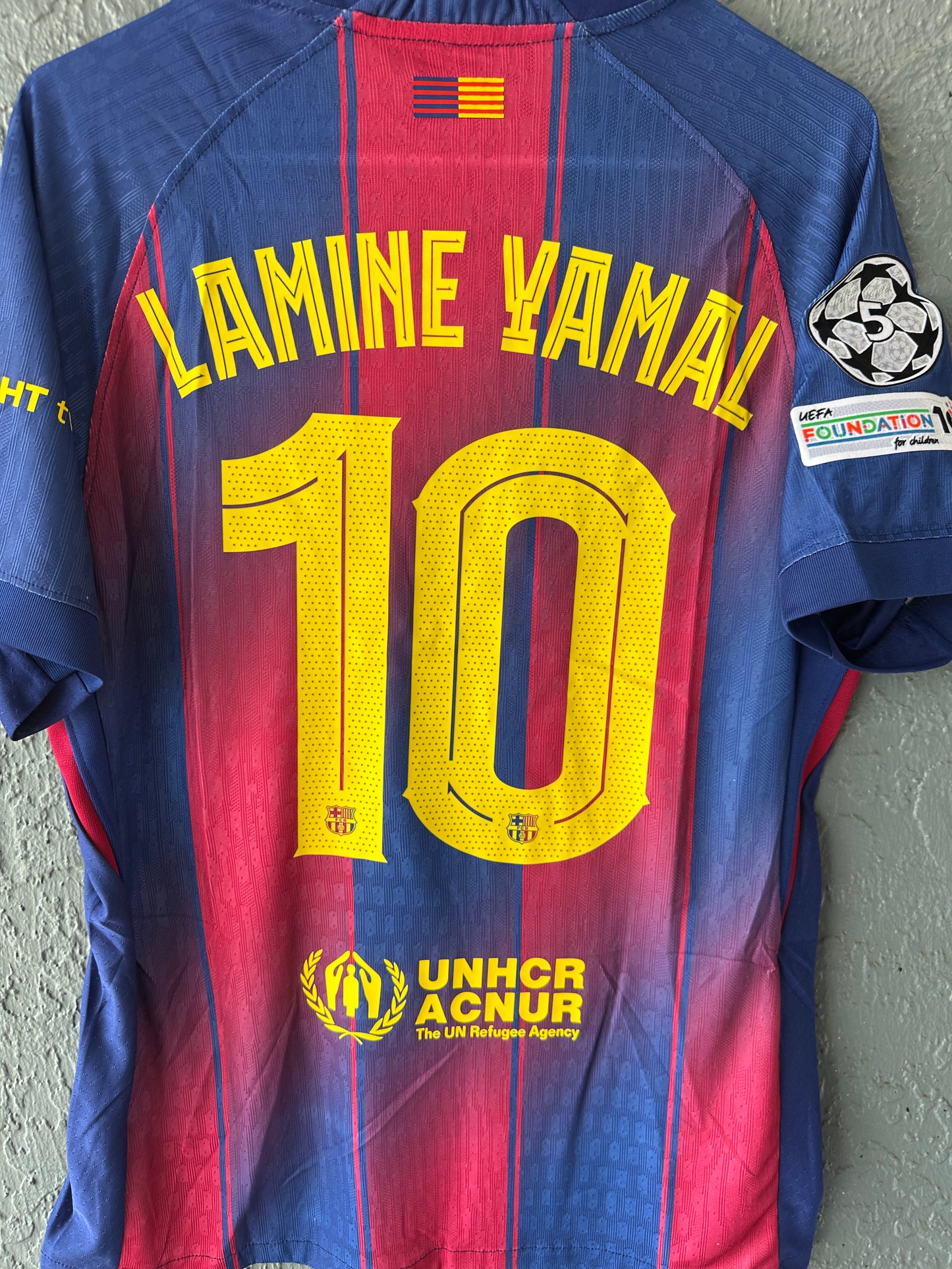 Barcelona Lamine Yamal 2025/26 Home Jersey Player Version