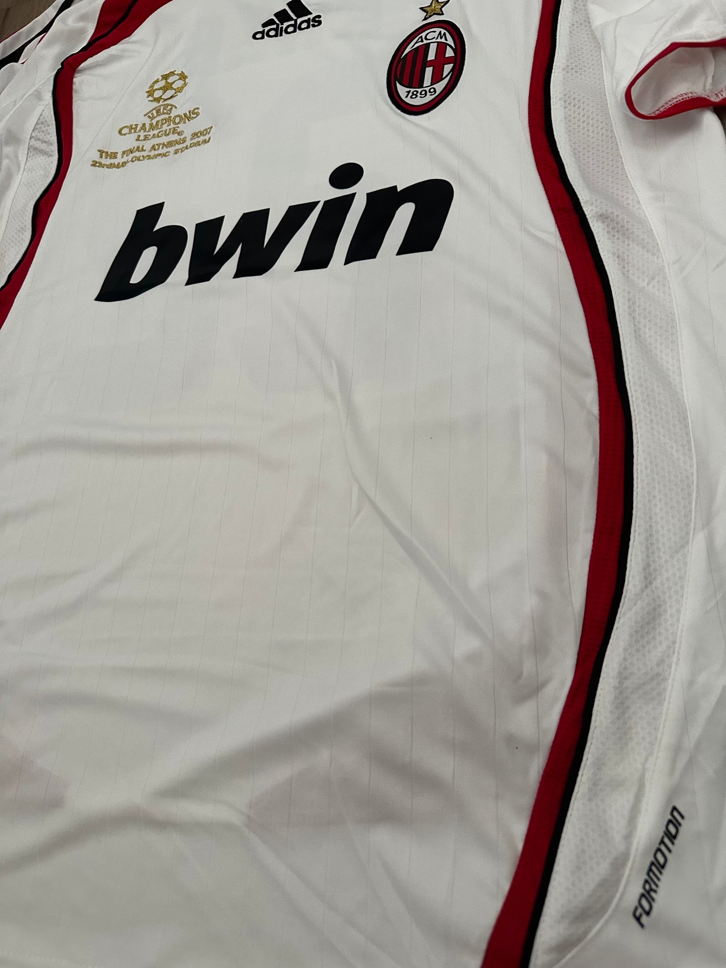 Milan Retro 2007 Ricardo Kaka #22 Soccer Jersey Final’s UCL White Men Shirt