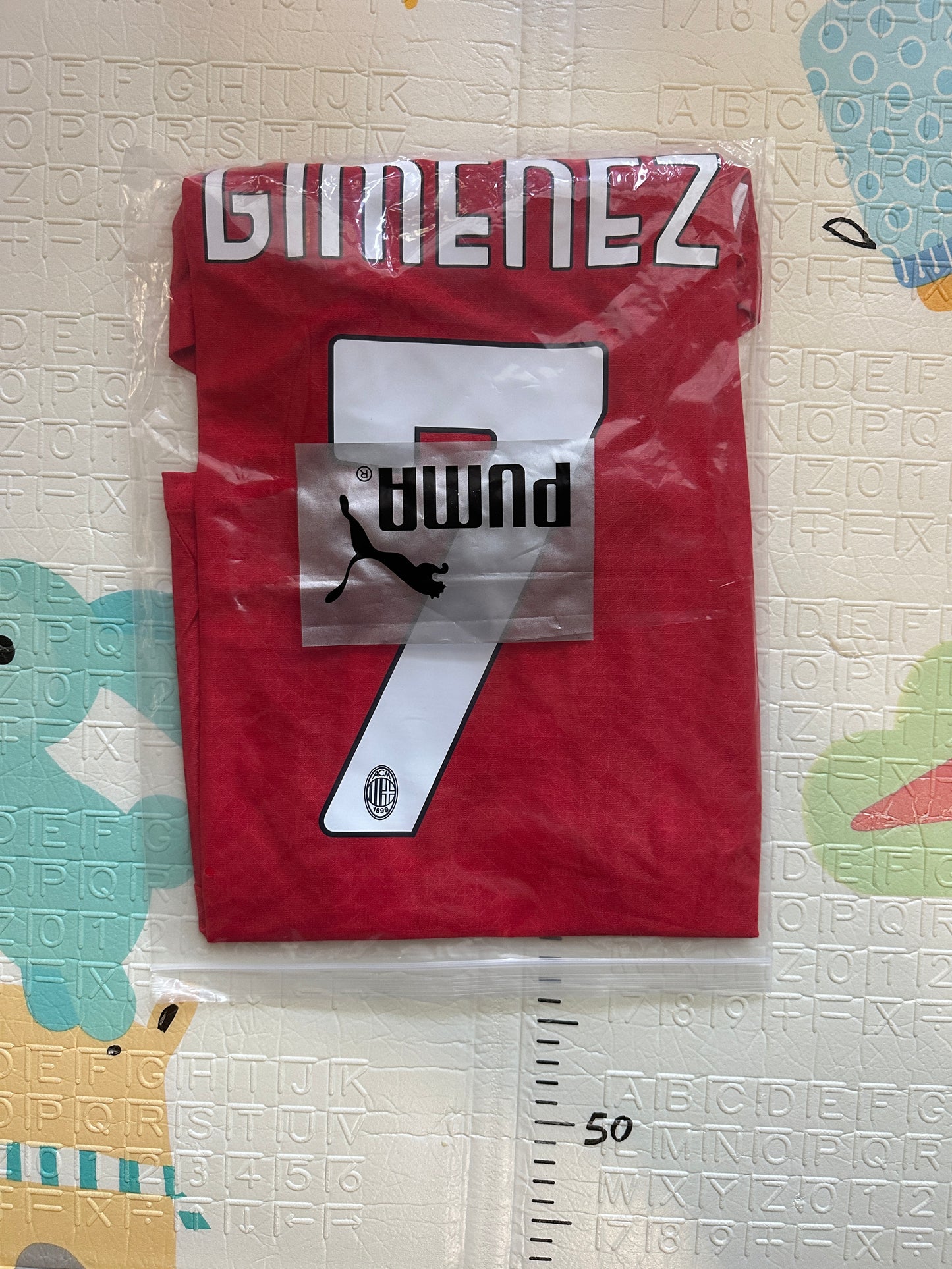 Milan Gimenez Soccer Jersey Red Men Size Player Version