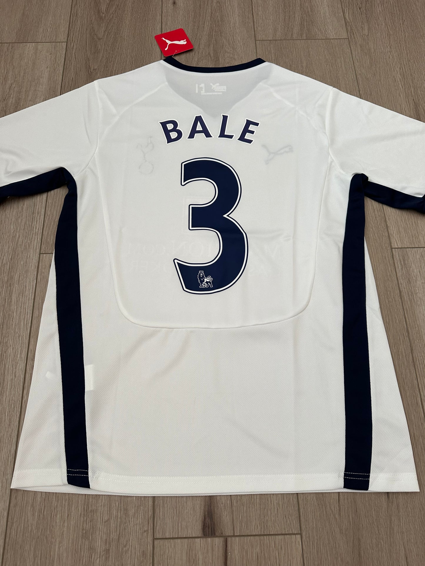 Tottenham Spurs 2008-09 Home Jersey Gareth Bale #3 White Retro Men’s Size