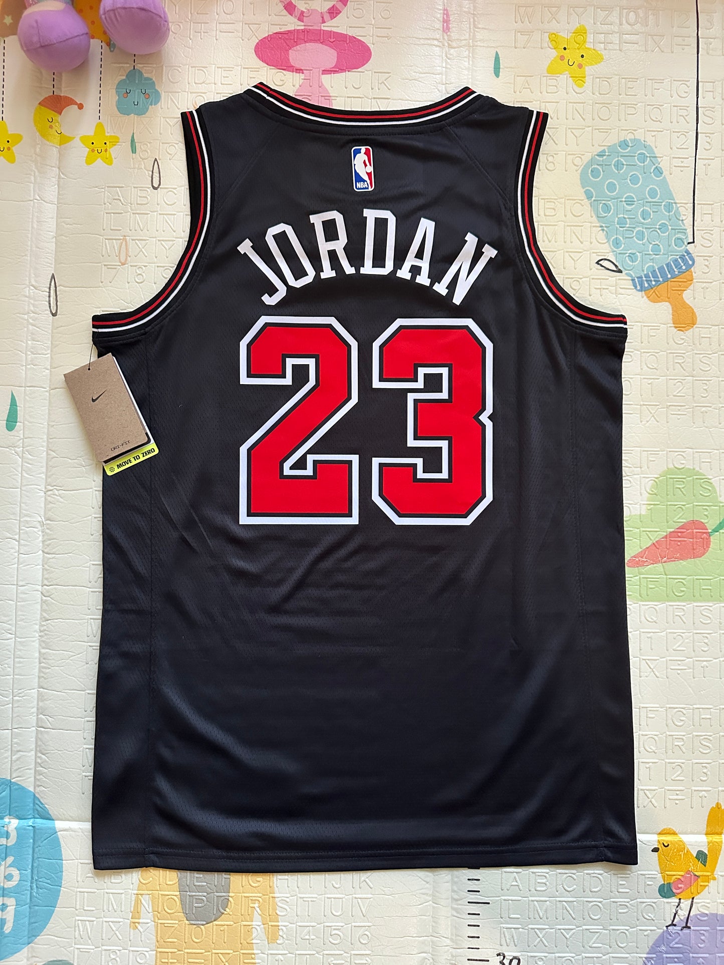 Chicago Bulls Michael Jordan #23 Retro Basketball Jersey Black Men Size