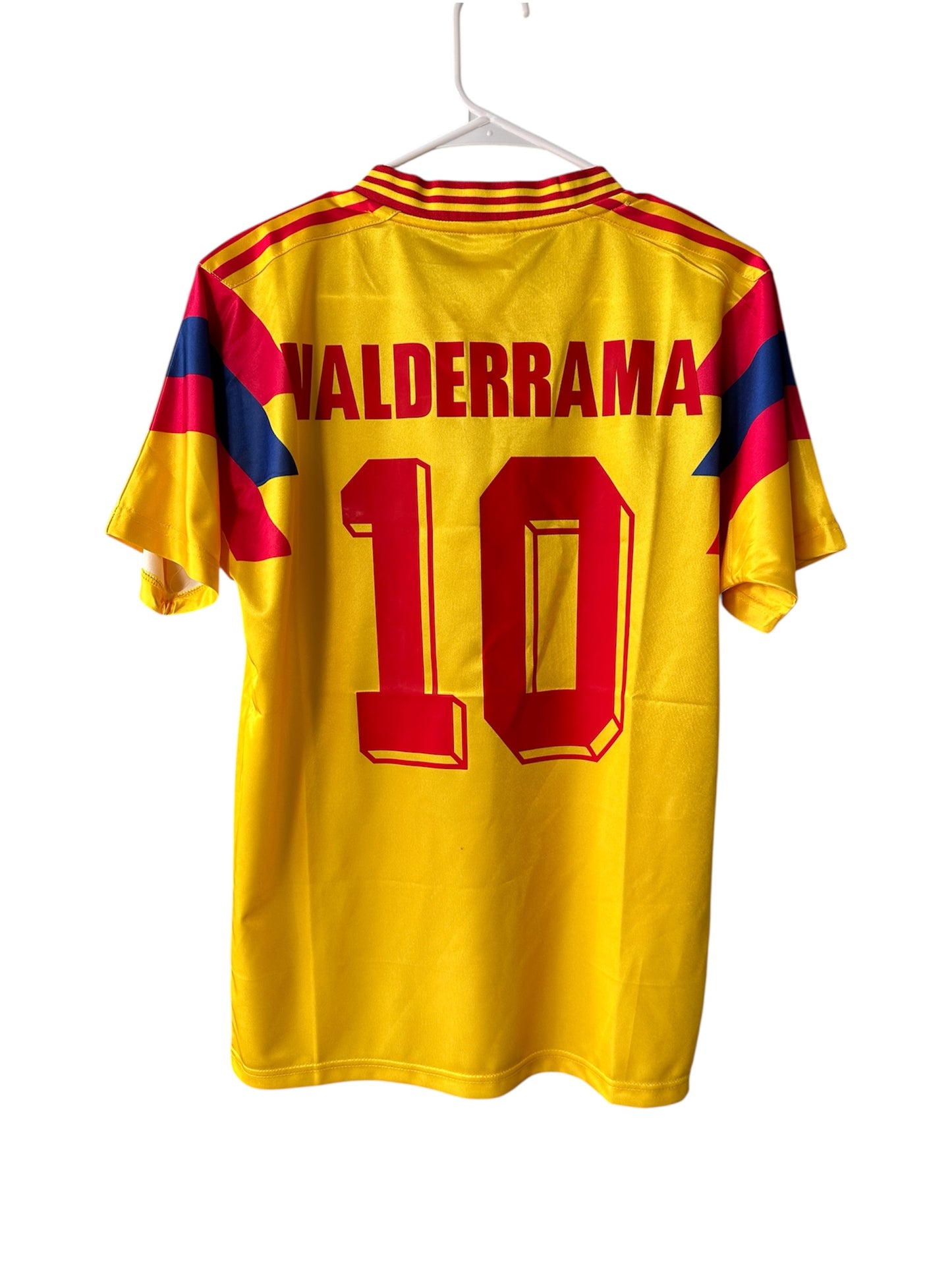 Colombia Carlos Valderrama Retro Soccer Jersey Yellow 1990 FWC Men Size