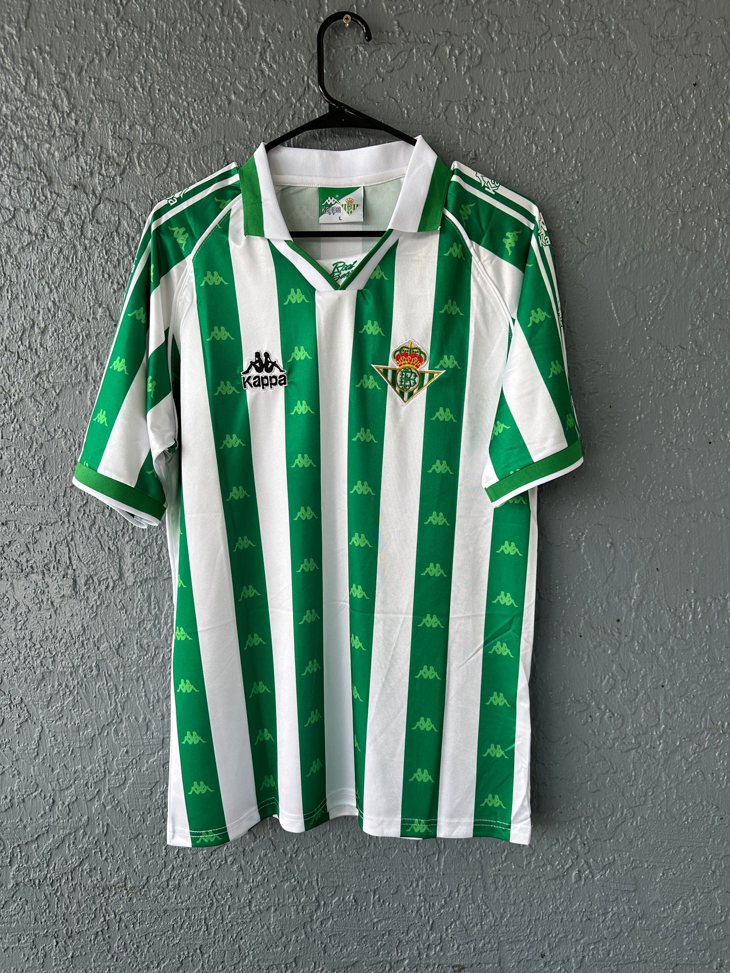 Real Betis Joaquin #27 Retro Soccer Jersey Home Green 95/97 Men size Shirt
